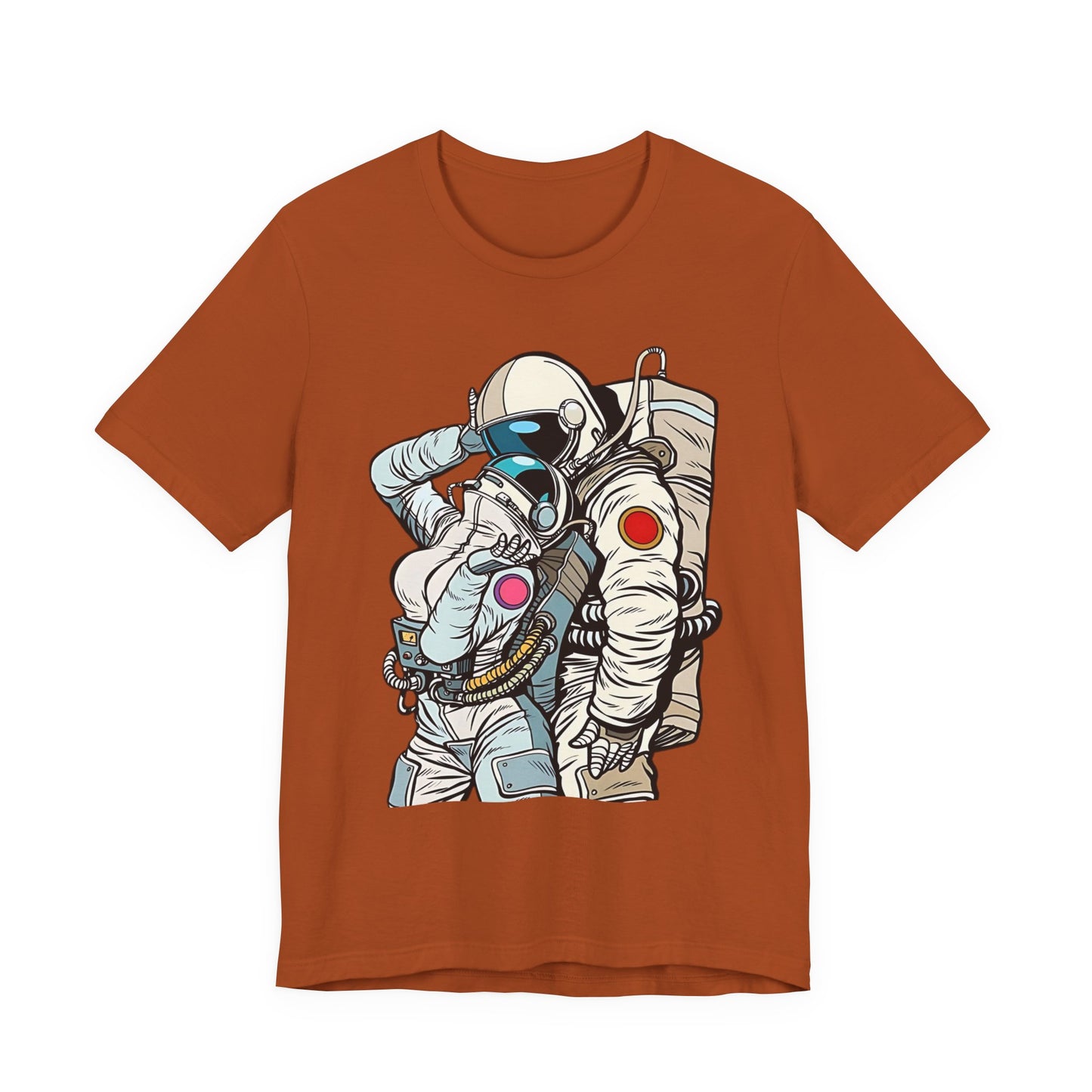 Unisex Astronaut T-shirt, Space Lovers Tee, Cosmic Top, Astronaut Graphic Tee, Cosmos Graphic T-Shirt, Love Shirt Art T-Shirt