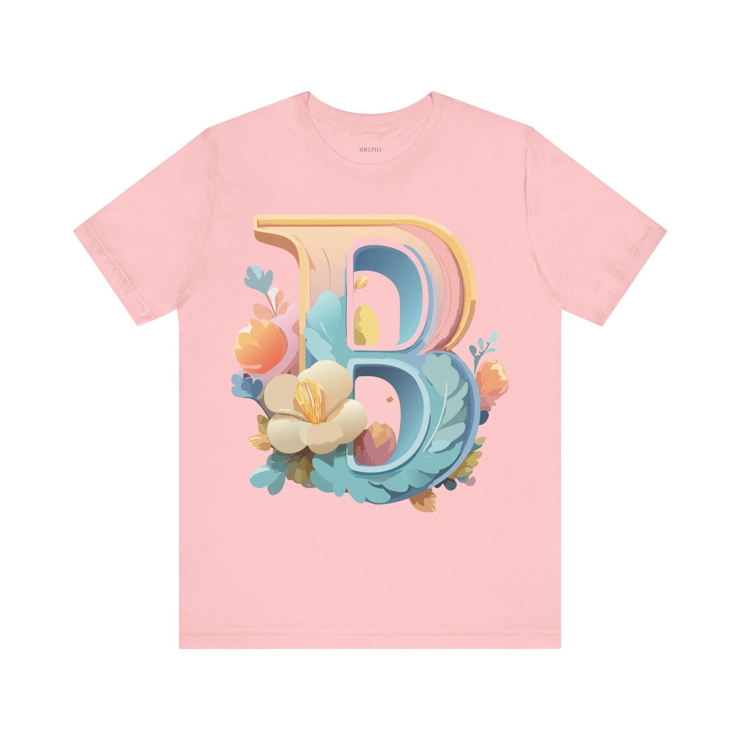 Letter B Graphic Tee Unisex Jersey Short Sleeve Shirt By Adelpha Vintage Artwork