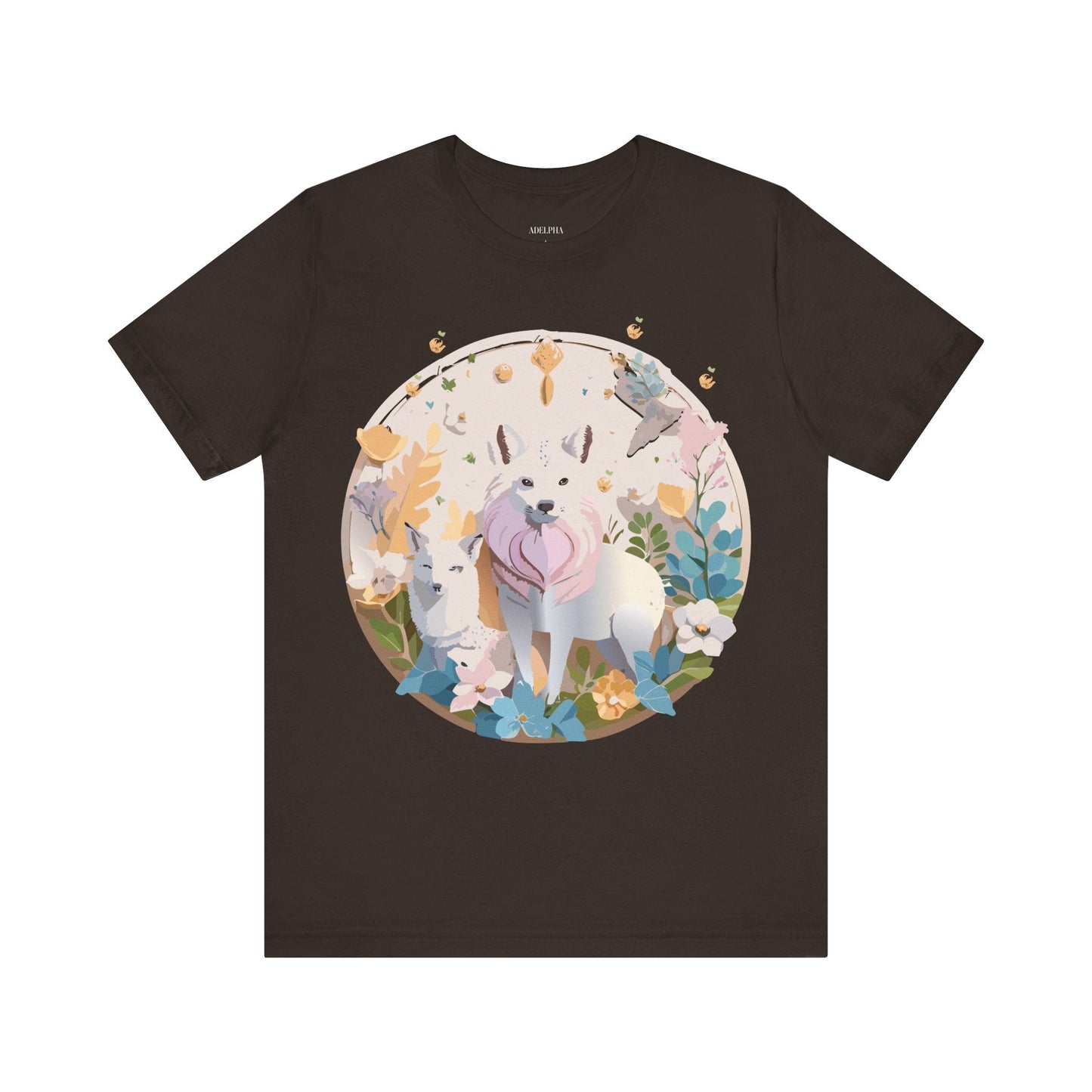 Adelpha Graphic Tee Unisex Short Sleeve Shirt With Vintage Art Design For Everyday Wear