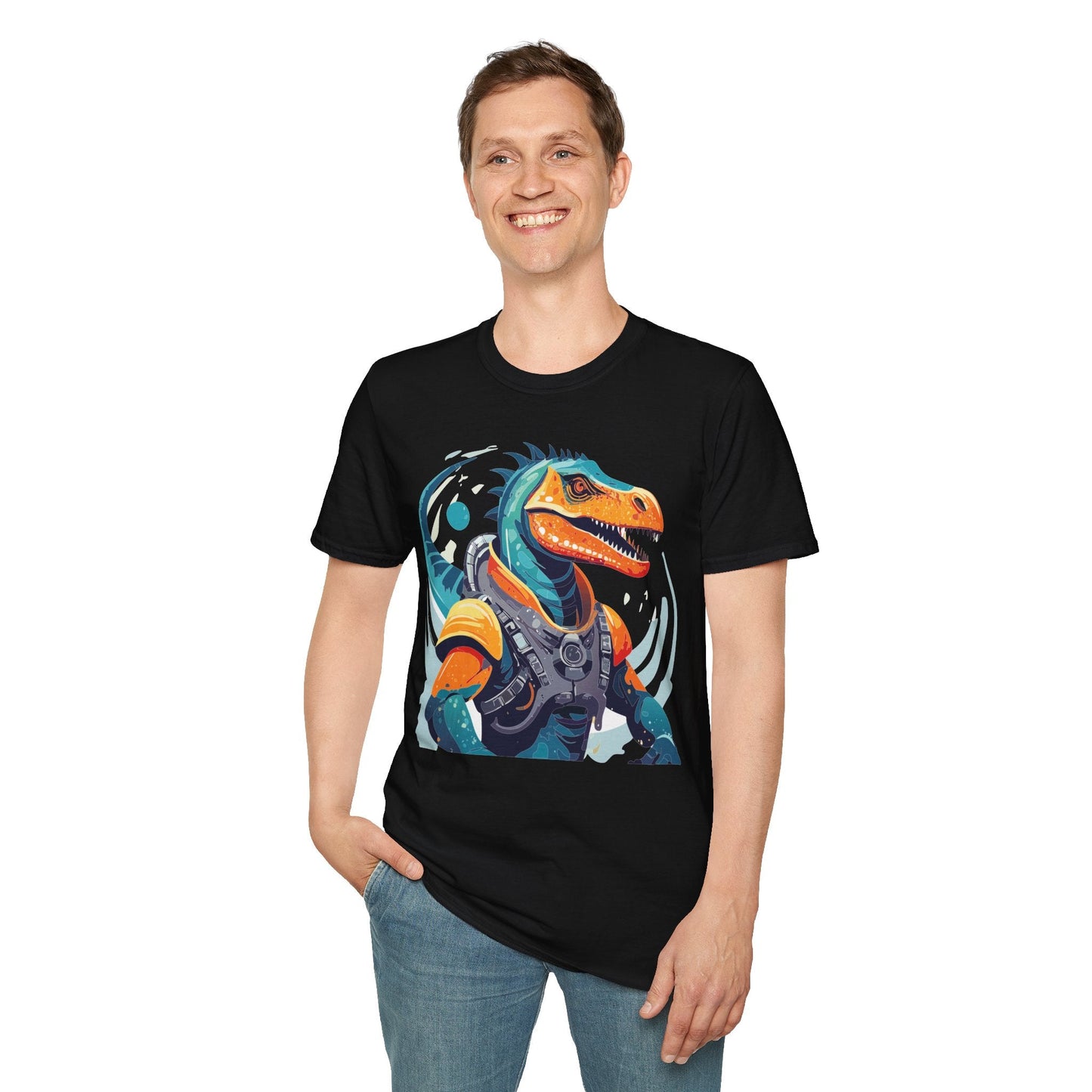 Alien Graphic Unisex Cotton Softstyle UFO Artwork Tee 10