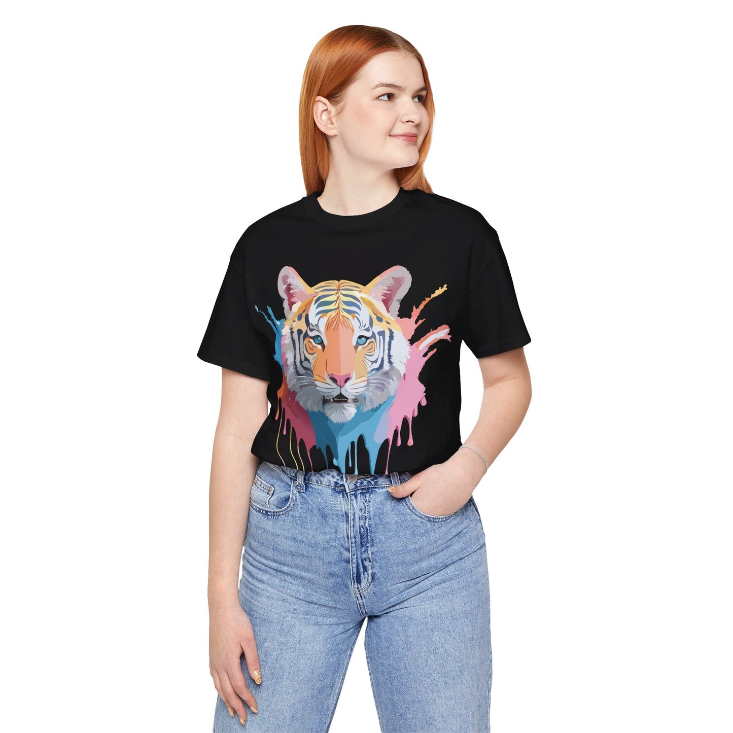 Tiger Graphic Tee By Adelpha Unisex Short Sleeve Vintage Inspired Art Shirt Premium Quality