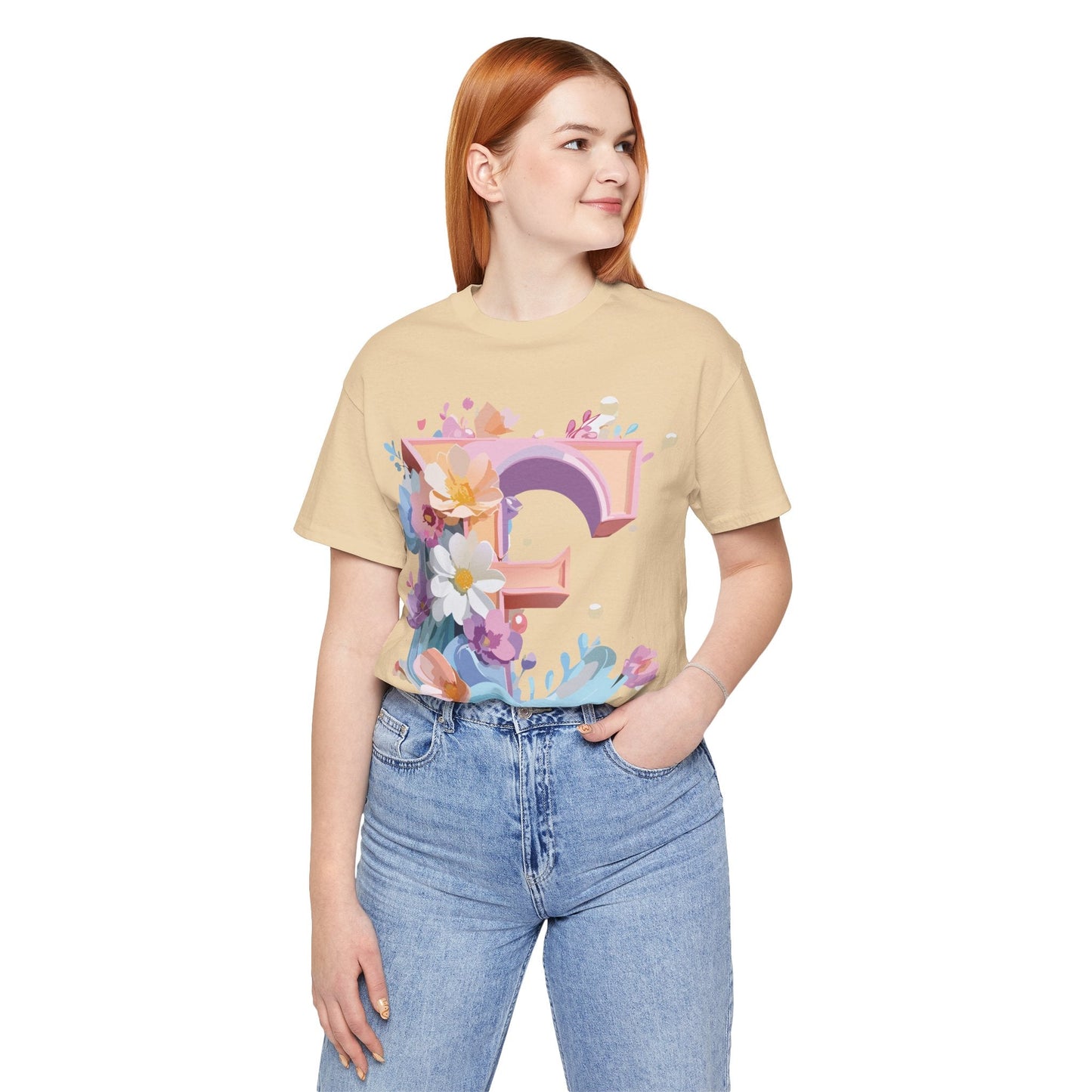 Letter E Shirt Graphic Tee Unisex Vintage Inspired Artwork By Adelpha Premium Short Sleeve