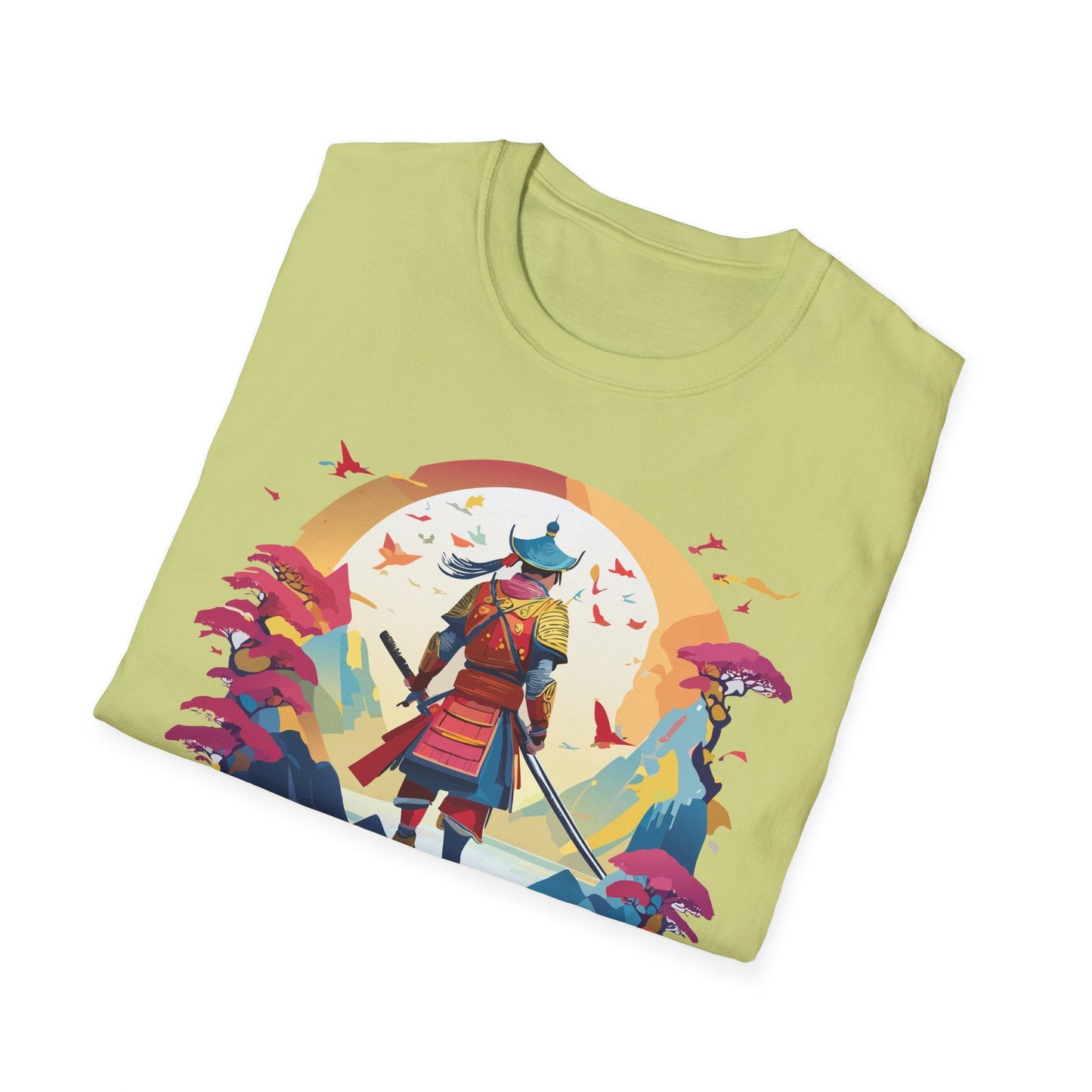 Samurai Shirt Unisex Tee Made With 100 Percent Ring Spun Cotton Soft Durable Comfort Gildan 64000