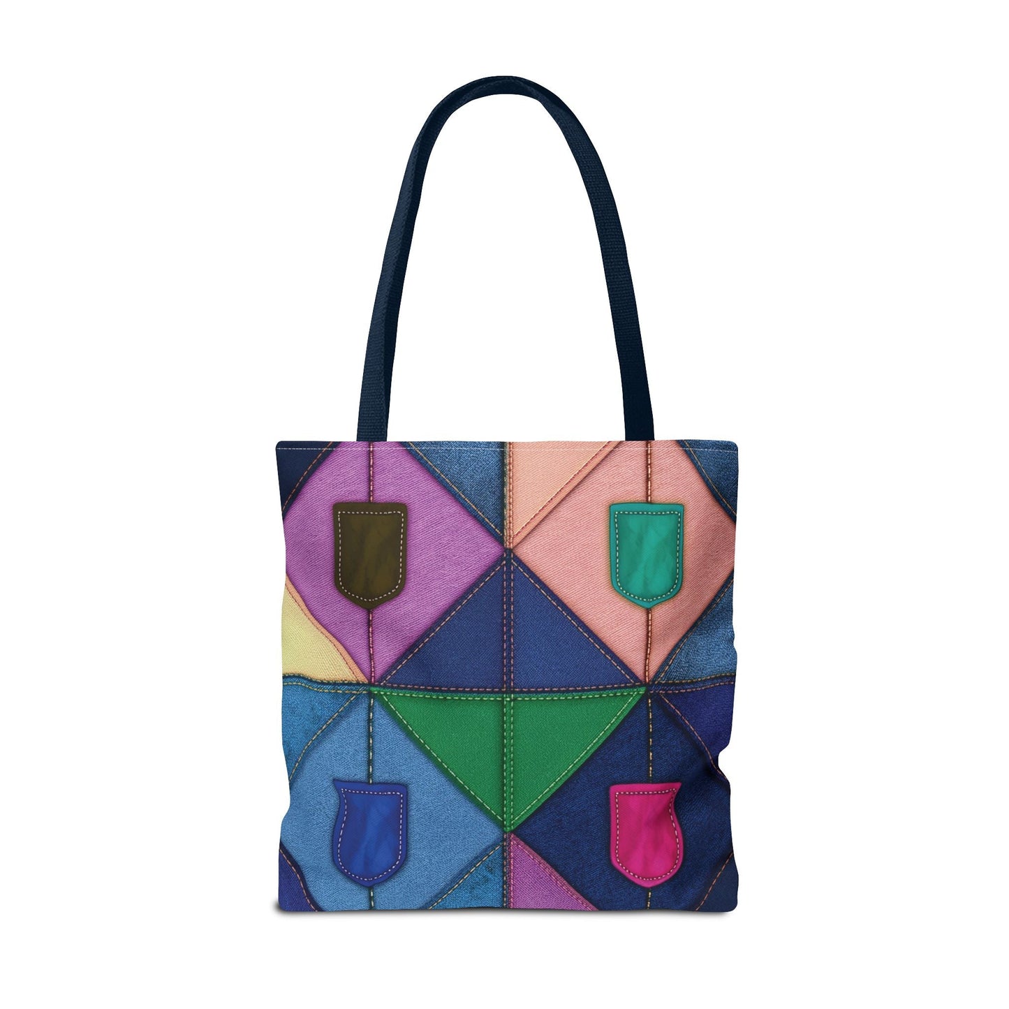 Denim Canvas Bag, Tote Bag Denim Printify