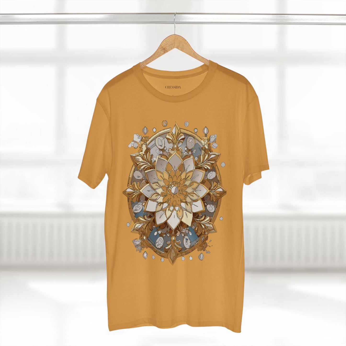 Floral Graphic T-Shirt Unisex 100 Cotton Art Design with Antique Flowers Tee 21
