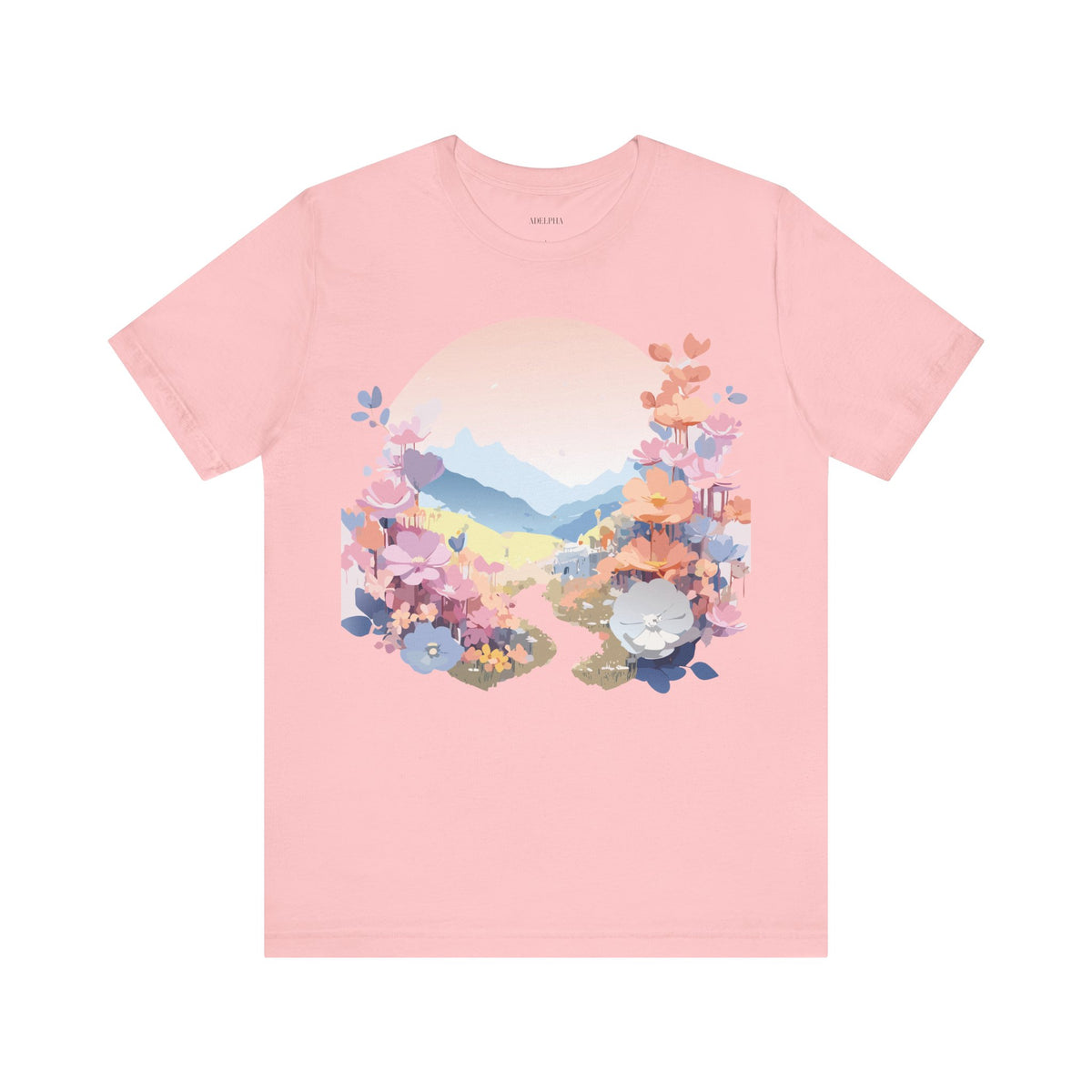 Floral Graphic Tee Shirt - Bella+Canvas Unisex 100 Cotton 18