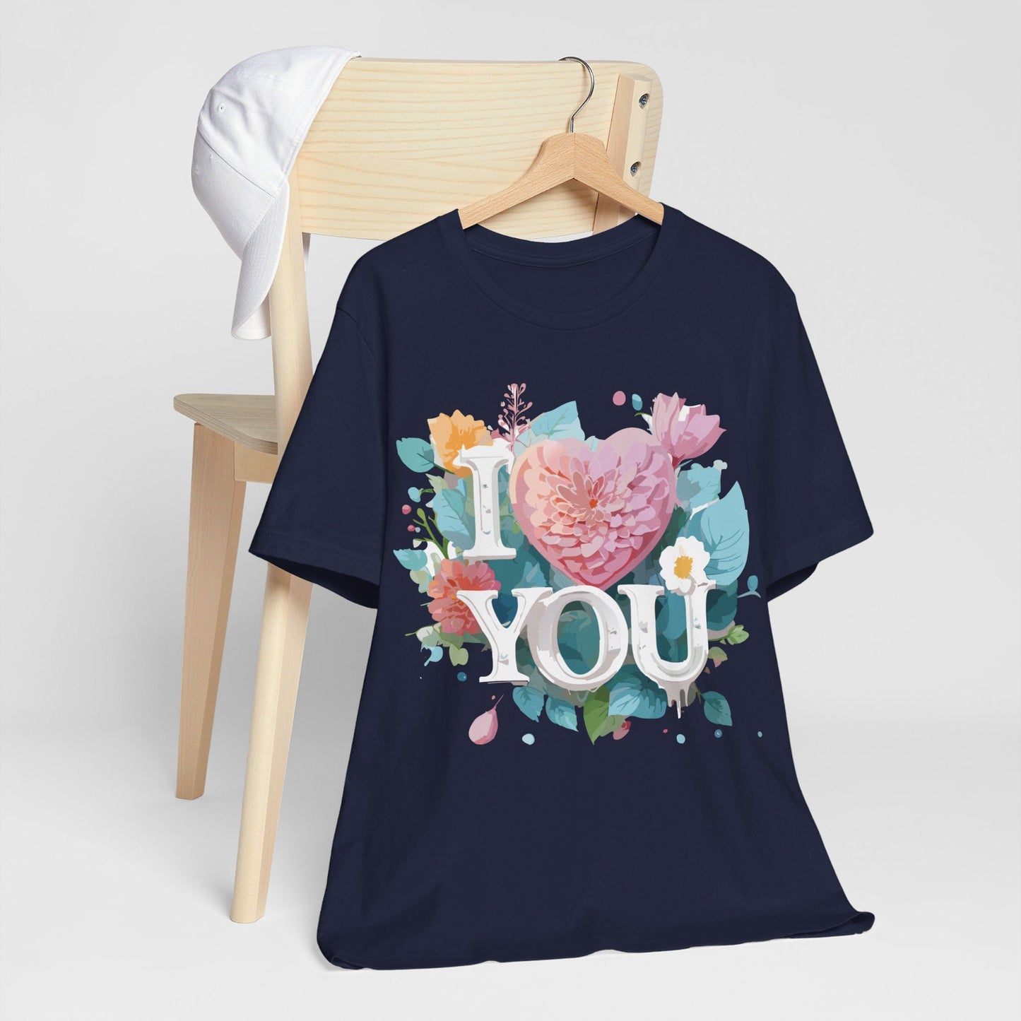 Valentine Day Graphic Unisex 100 Cotton Vintage Artwork with Love and Flower Design Tee 9