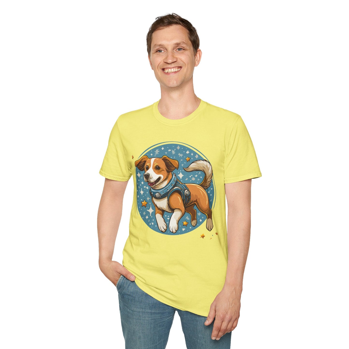 Unisex Dog And Animal Print Shirt Gildan Softstyle 64000 Tee