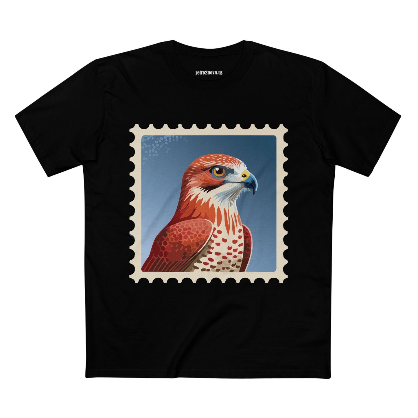 Stamp Shirt Postage Stamp Tee Unisex Premium Cotton Original Art Design Retro2Nova Art Collection
