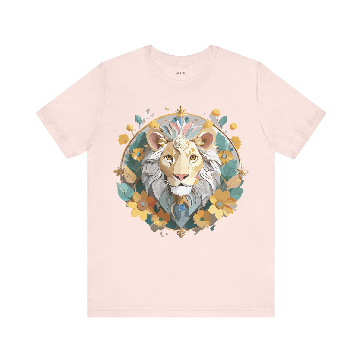 Medallion Graphic Unisex Cotton Bella+Canvas Tee with Art Design d57