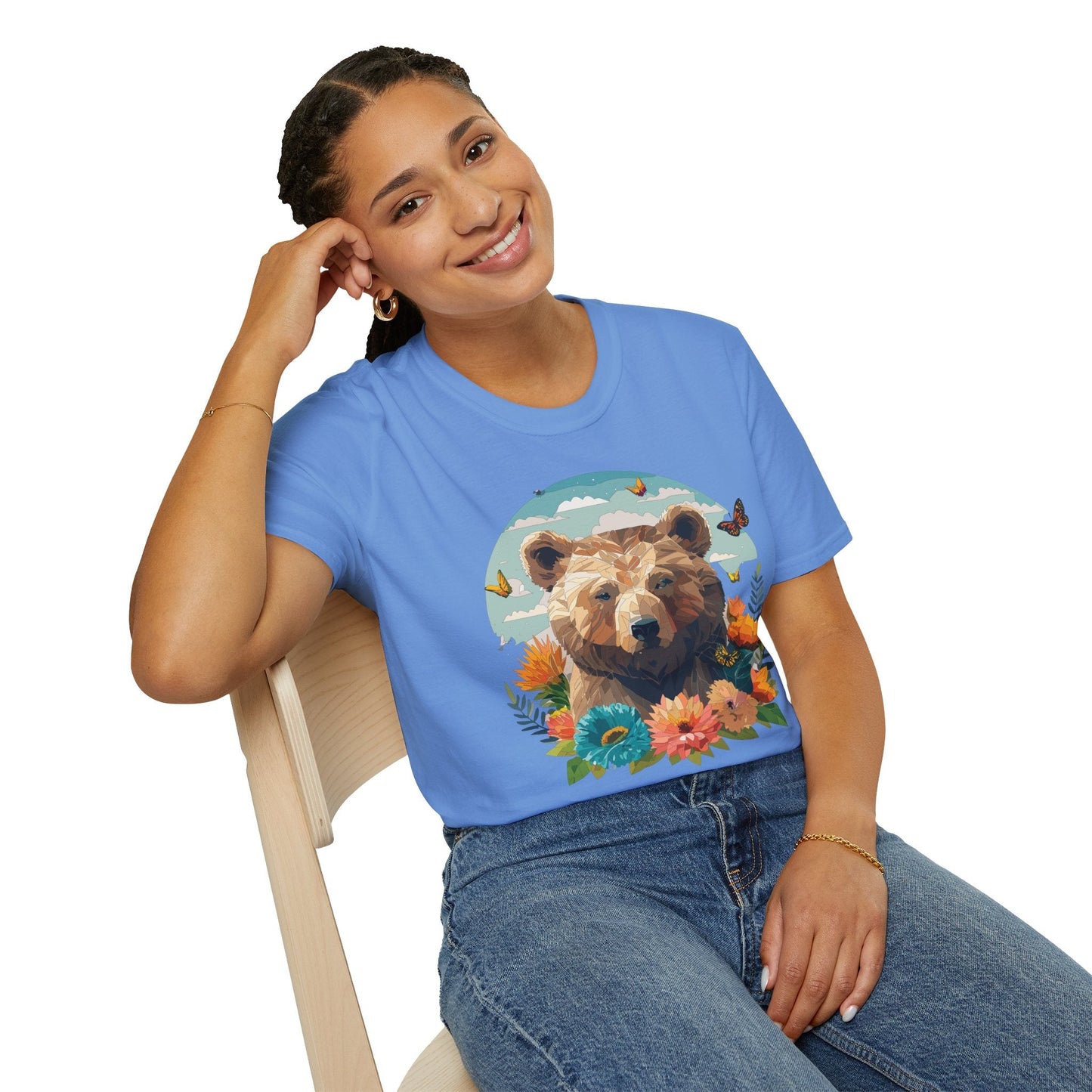 Bear T Shirt Unisex Teddy Bear Tee Softstyle 64000 One Hundred Percent Ring Spun Cotton Short Sleeve