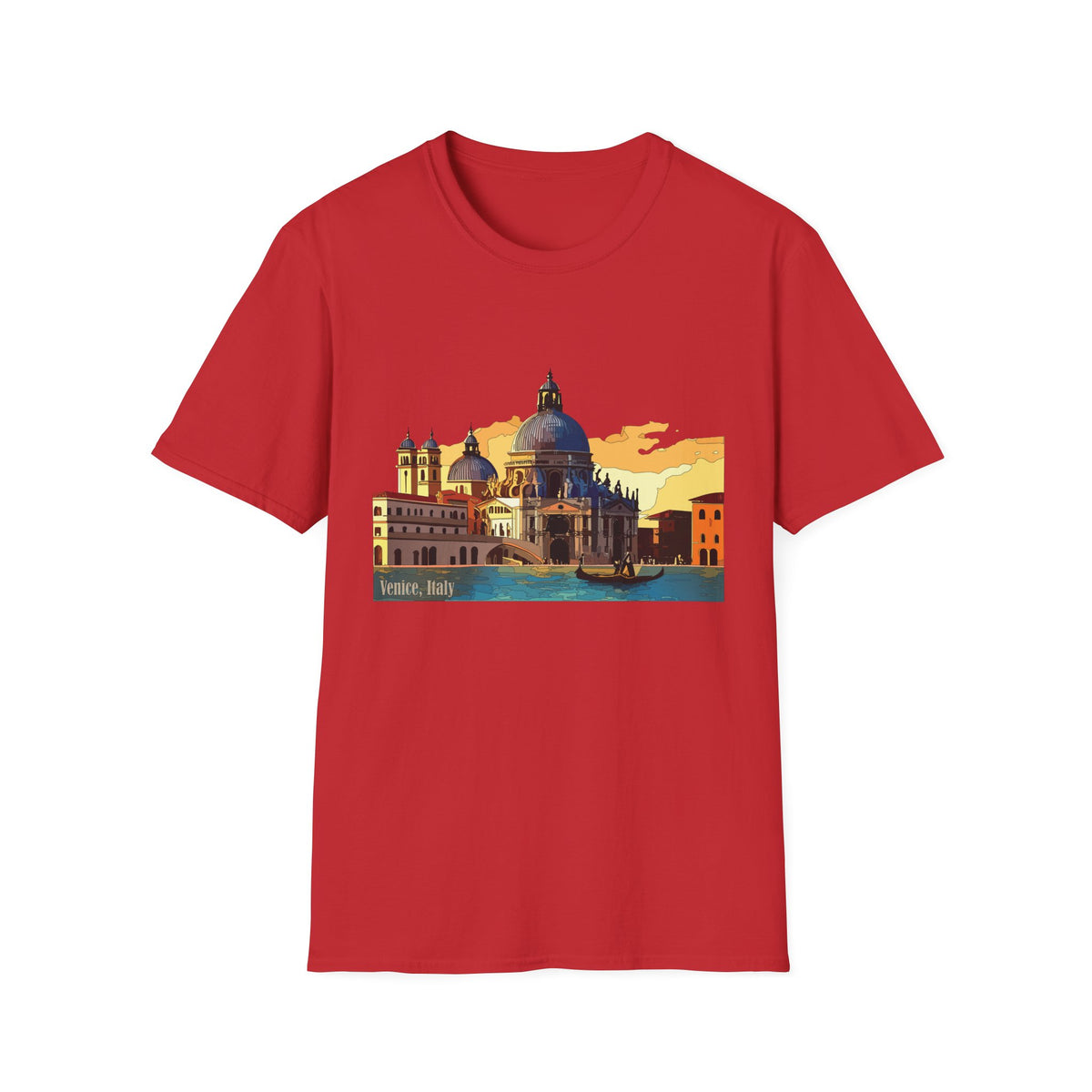 Venice Sunset Basilica T-Shirt | Italian Cityscape Tee