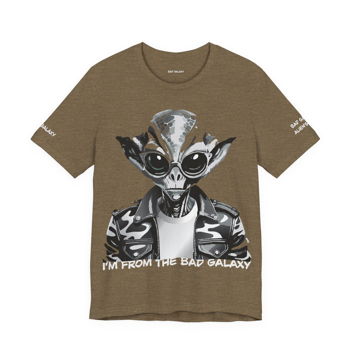 Alien Graphic Unisex Cotton Bella+Canvas Tee with Art Design b77