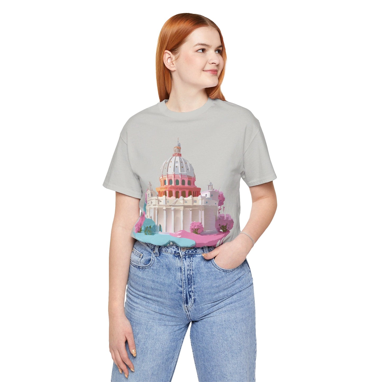 Adelpha Rome Tourist Shirt Unisex Graphic Tee With Vintage Art Design Comfortable Fit