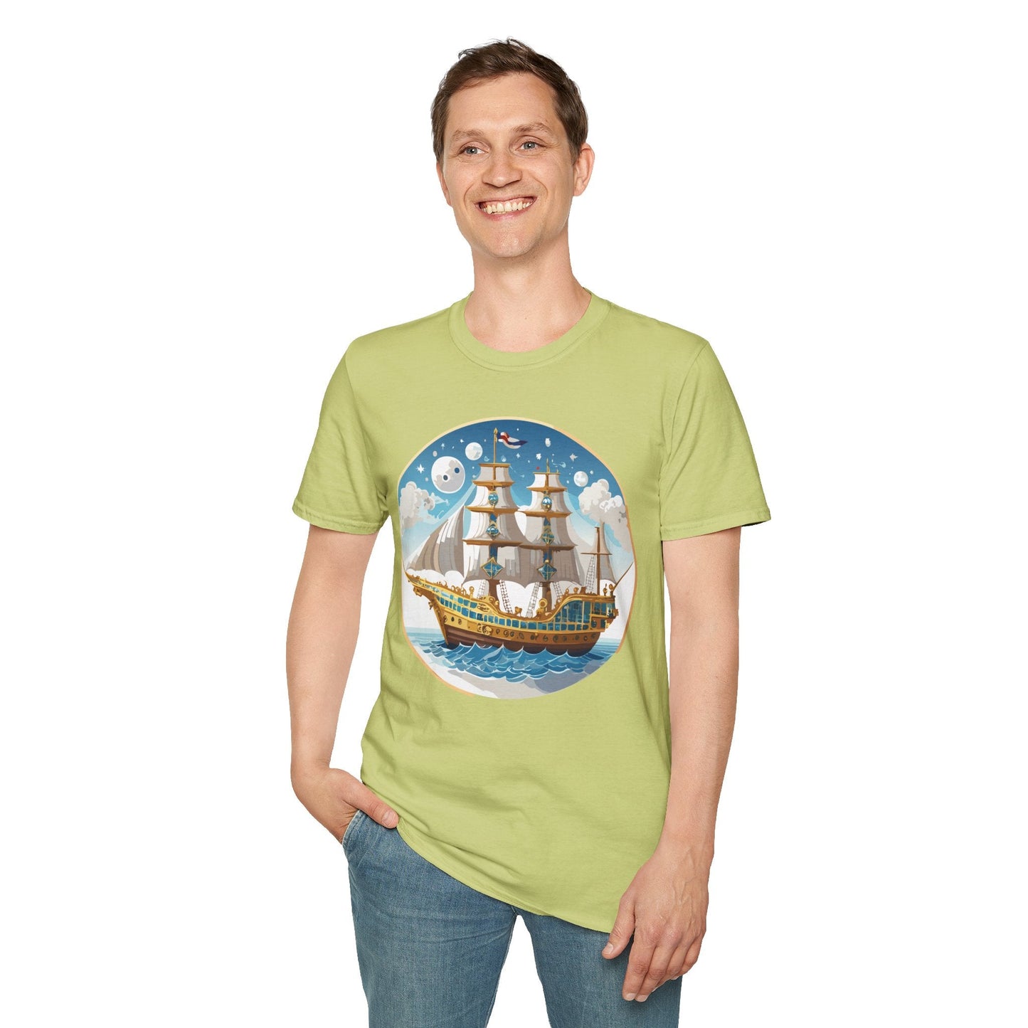 Ship T Shirts Frigate T Shirts Vessel Tee Shirt Unisex Softstyle 100 Percent Ring Spun Cotton Tee