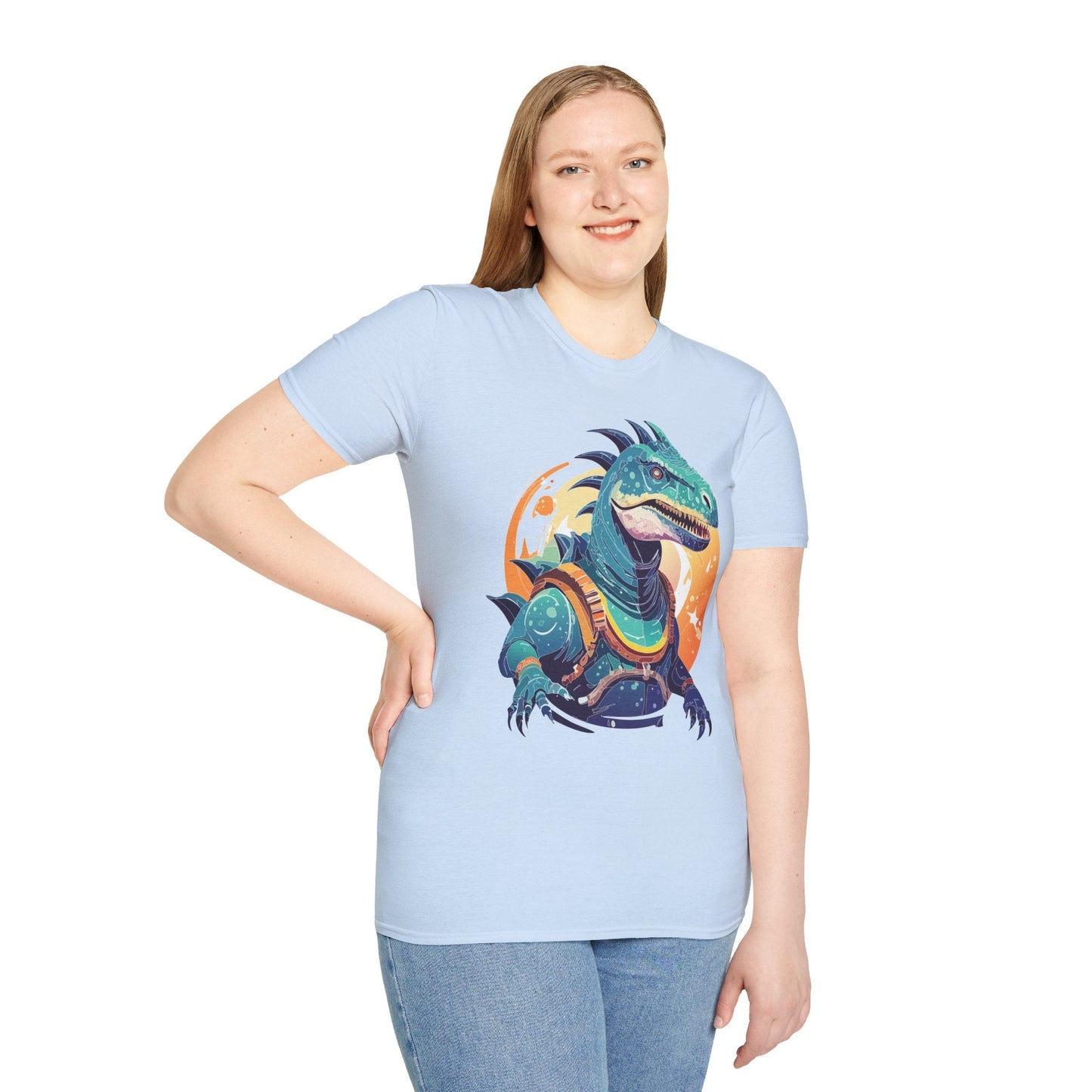 Alien Graphic Unisex Cotton Softstyle UFO Artwork Tee 17