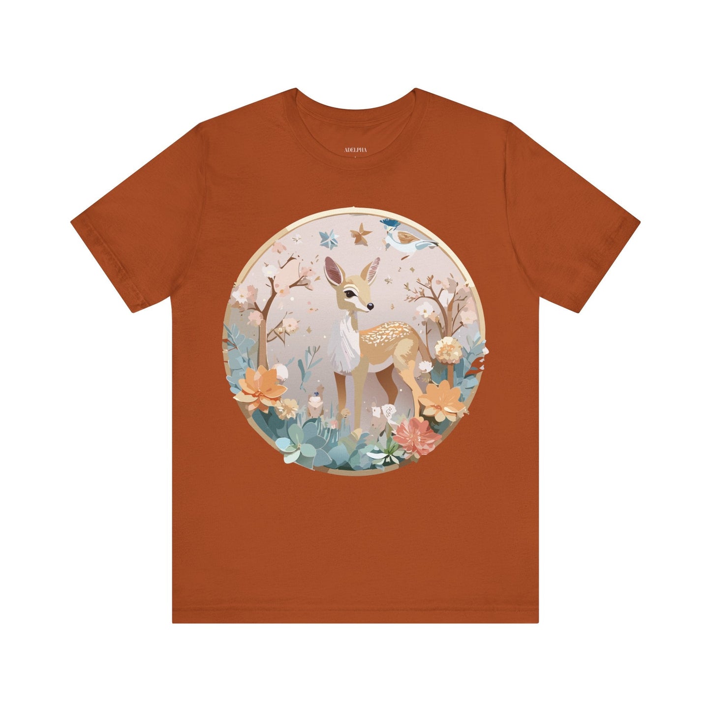 Adelpha Medallion Shirt Unisex Graphic Tee Vintage Inspired Art Design Short Sleeve T Shirt