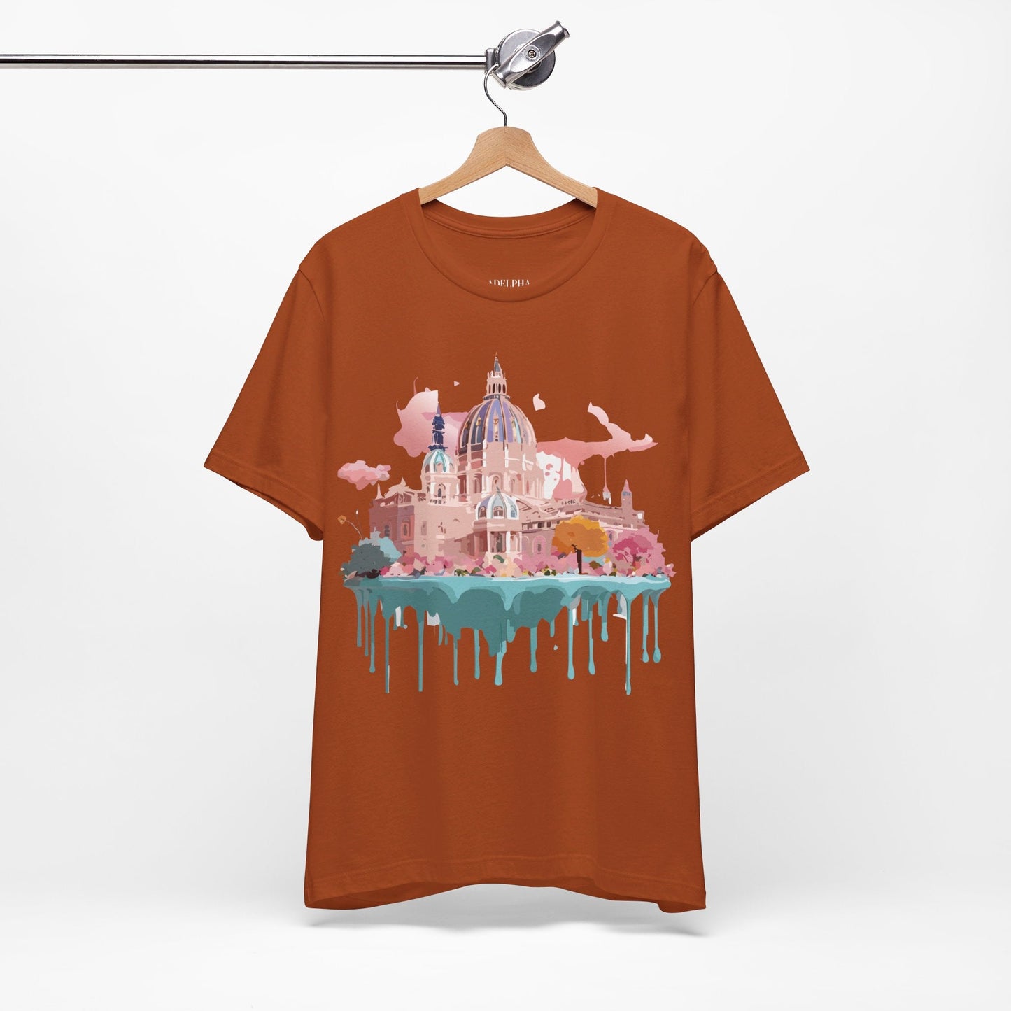 Vienna Tourist Graphic Tee Unisex Jersey Short Sleeve Vintage Inspired Artwork by Adelpha