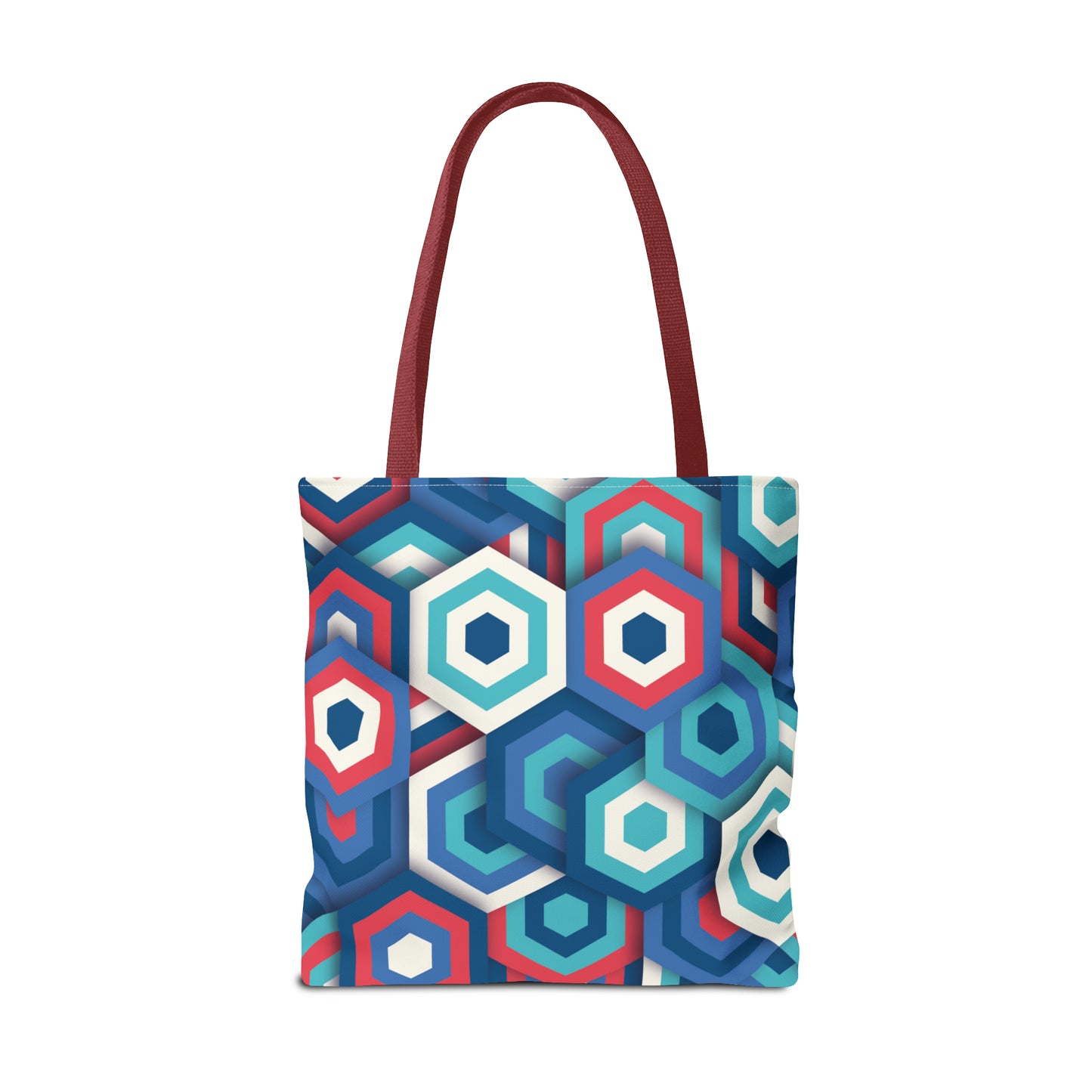 Bolsa de lona con estampados abstractos 