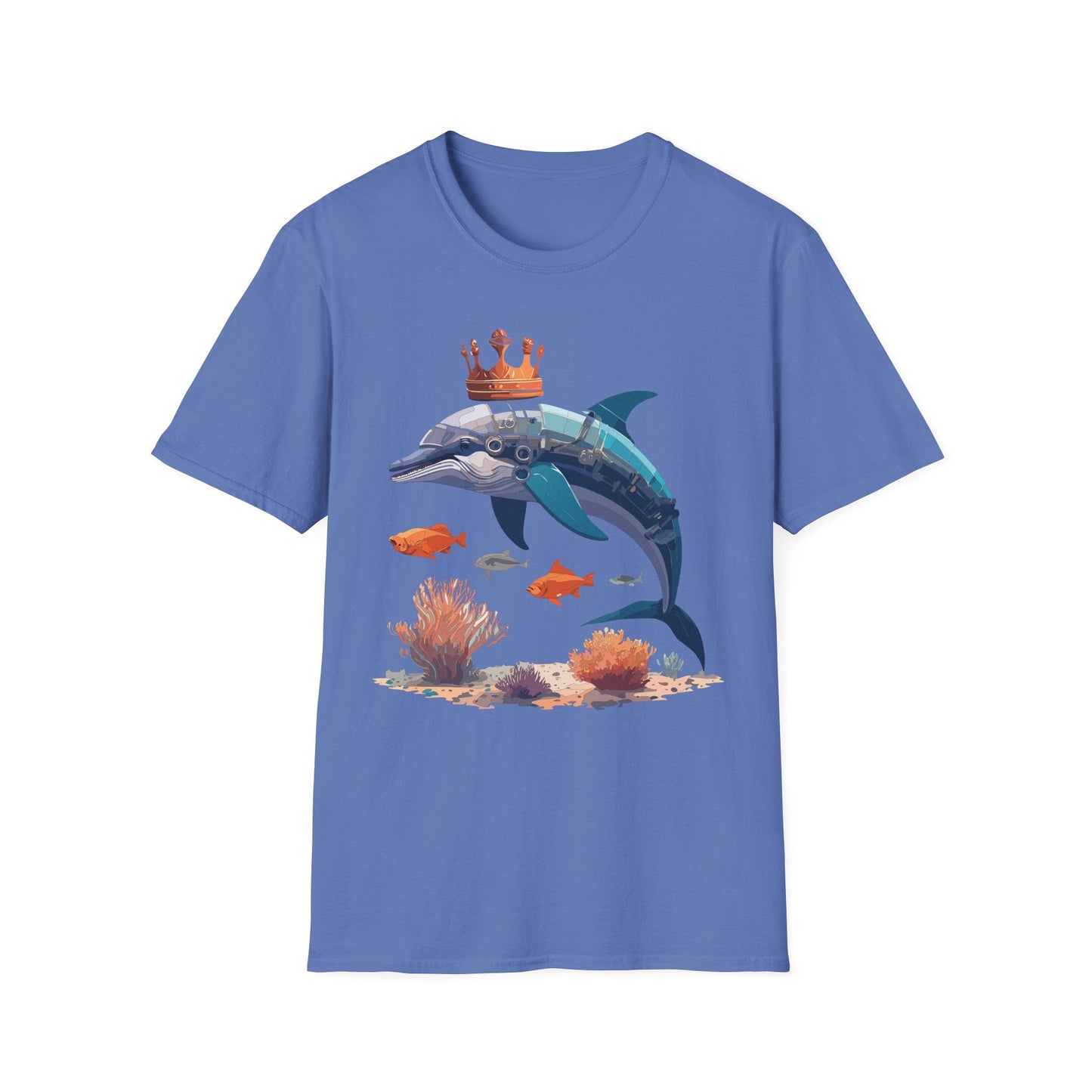 Dolphin Shirt Unisex Softstyle Short Sleeve Tee Gildan 64000 100 Percent Ring Spun Cotton