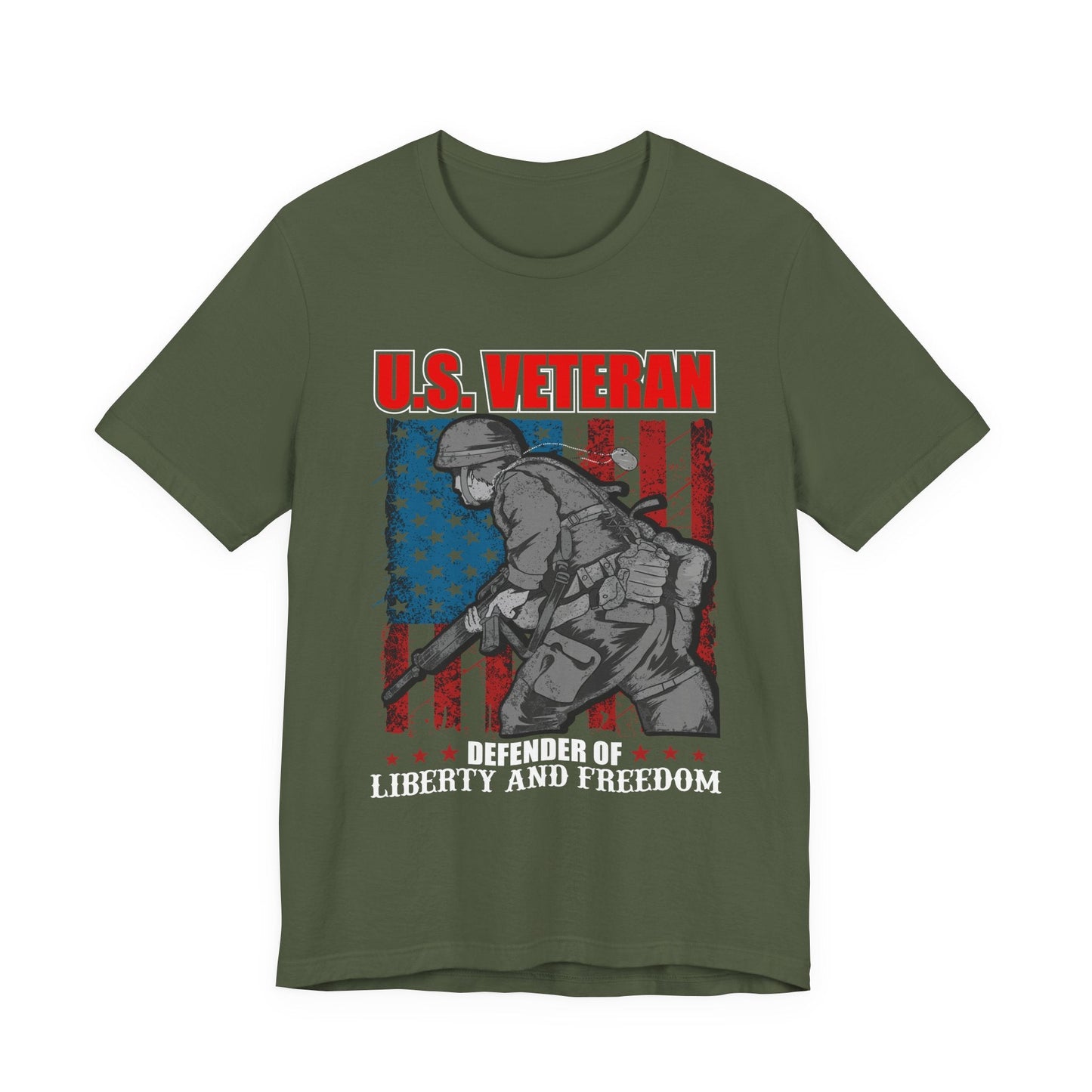 Army Veteran Patriotic Graphic Design Unisex Cotton T-Shirt v31