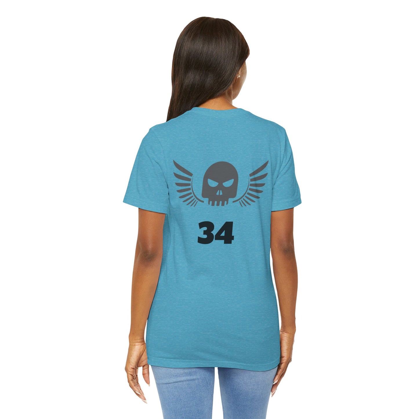 Unisex Cotton Tee Shirt with Skull