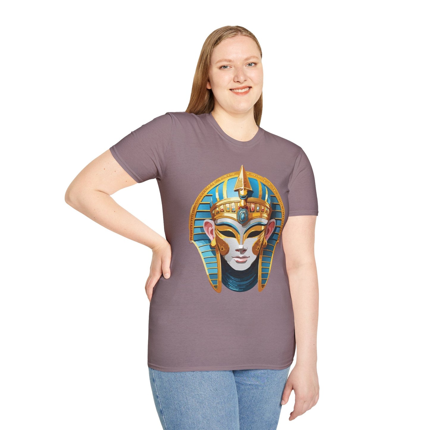 Mask Design Tee Shirt For Unisex Comfort Gildan Softstyle 64000 Ring Spun Cotton