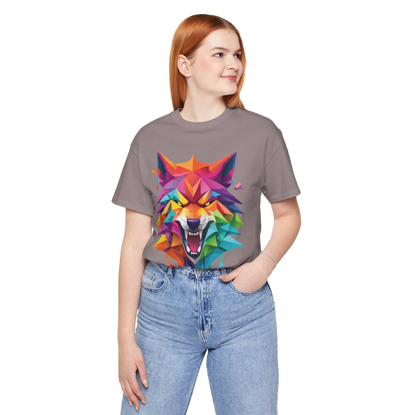 Unisex Animal Shirt With Art Design And Wild Animals Print Tee Short Sleeve Premium