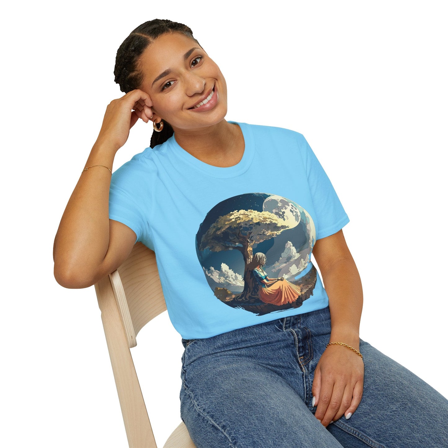 Unisex Graphic T Shirt Art Design Tee Softstyle 64000 Ring Spun Cotton Comfortable