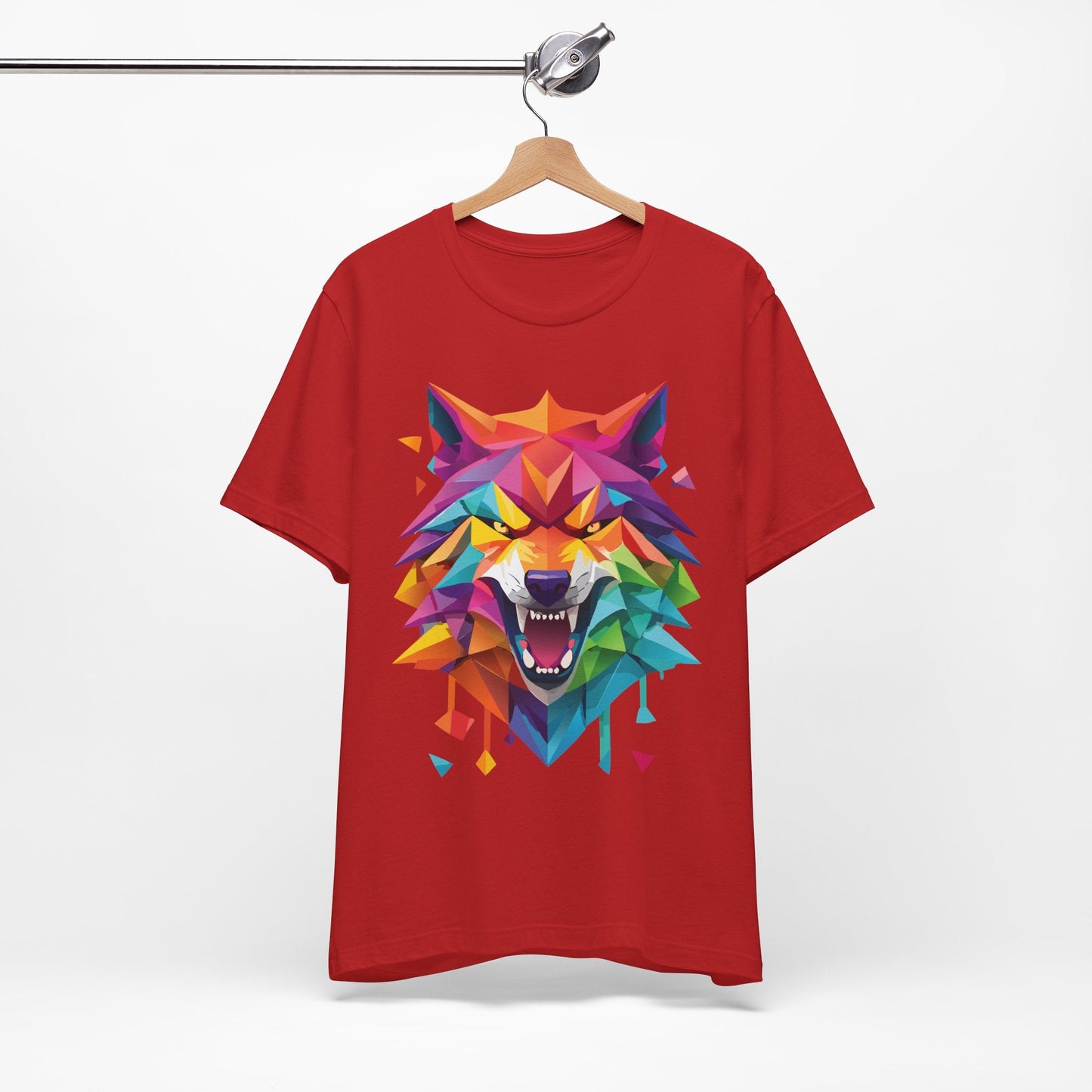 Unisex Animal Shirt With Art Design And Wild Animals Print Tee Short Sleeve Premium