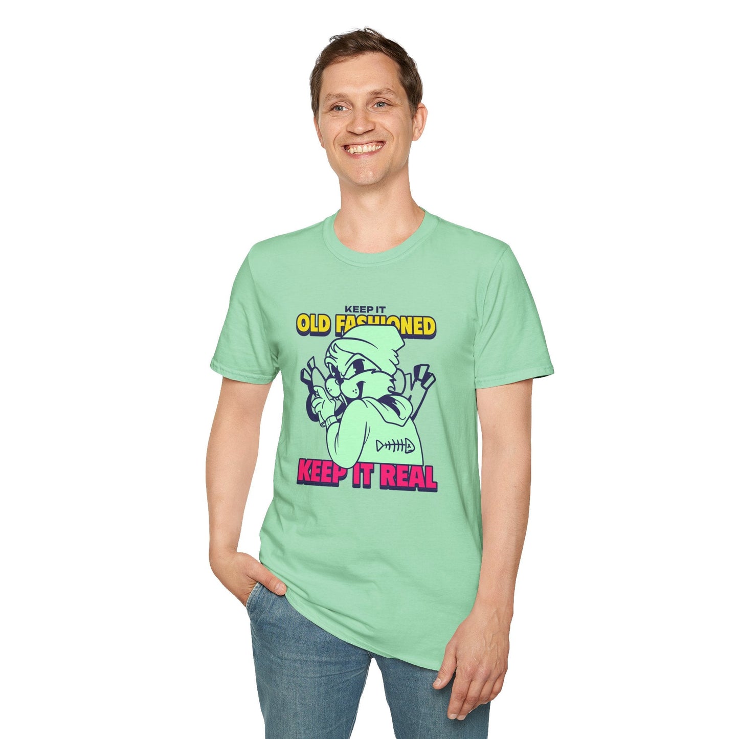 Funny Animals Tees Unisex T Shirt Gildan Softstyle 64000 100 Percent Ring Spun Cotton