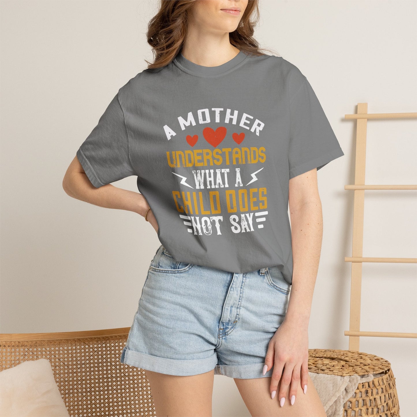 Mom T-shirt Mother Day Mama Tee Unisex Comfort Colors Garment-Dyed Cotton h56