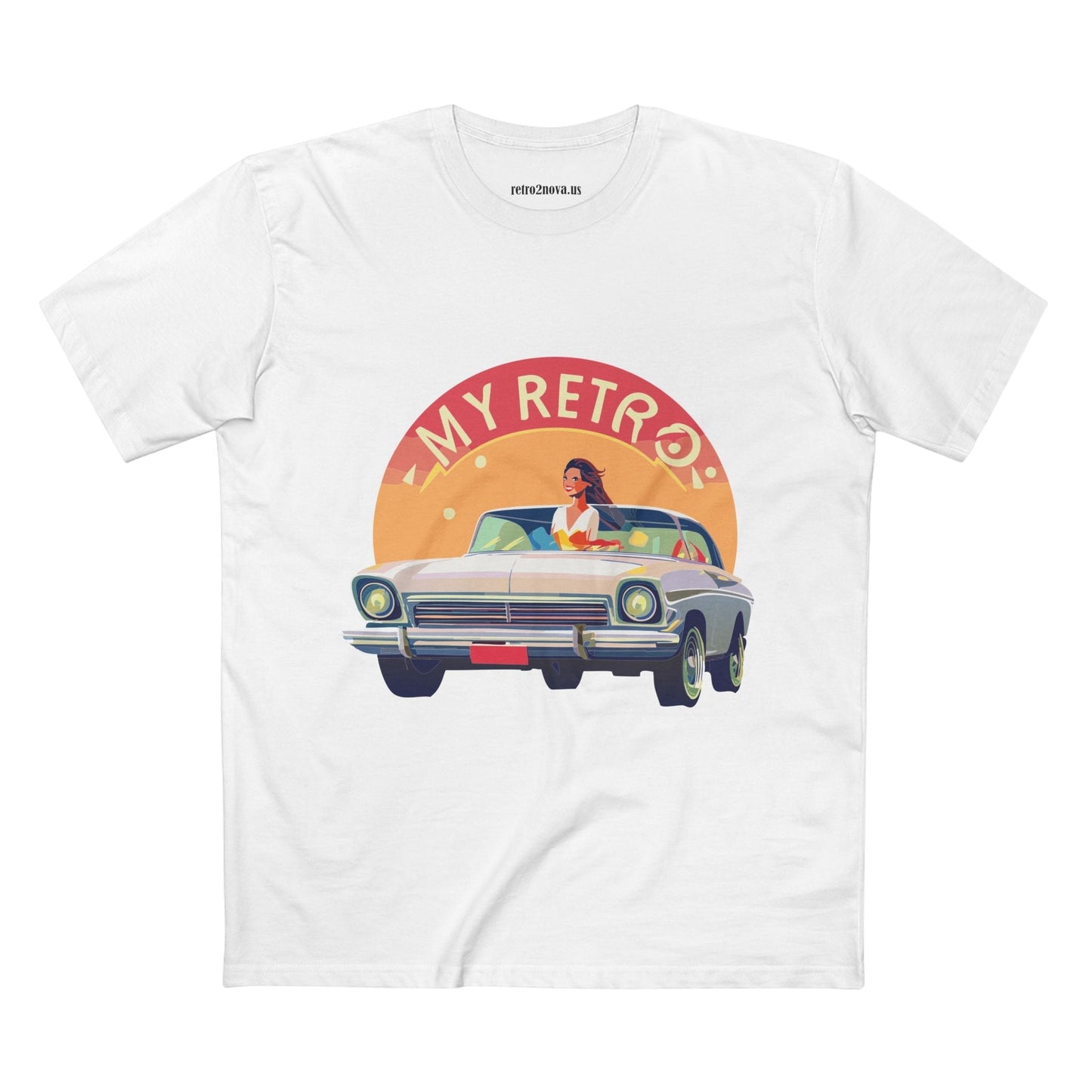 Retro Car Shirts Vintage Car RC-26 Unisex Premium Cotton Tee With Original Art Design