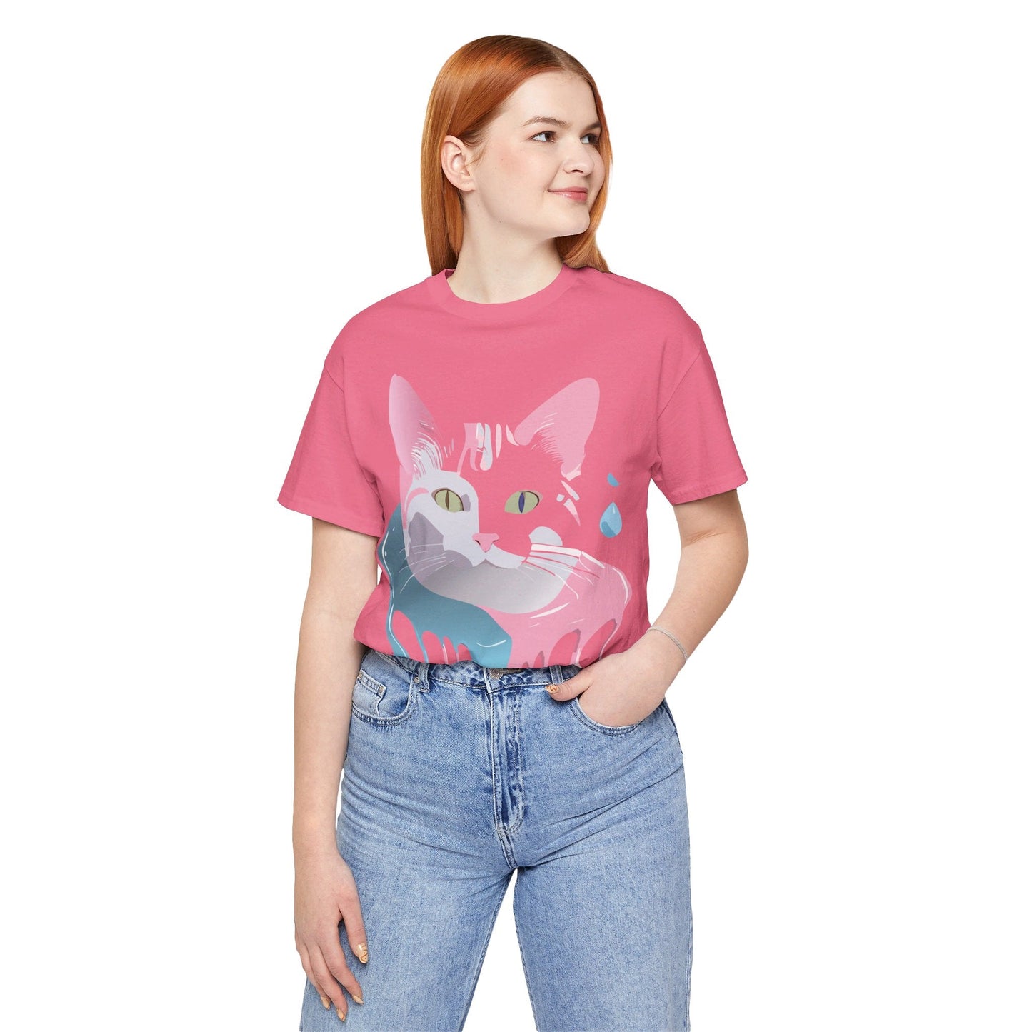 Adelpha Cat Graphic Tee Unisex Short Sleeve Shirt Vintage Inspired Artwork