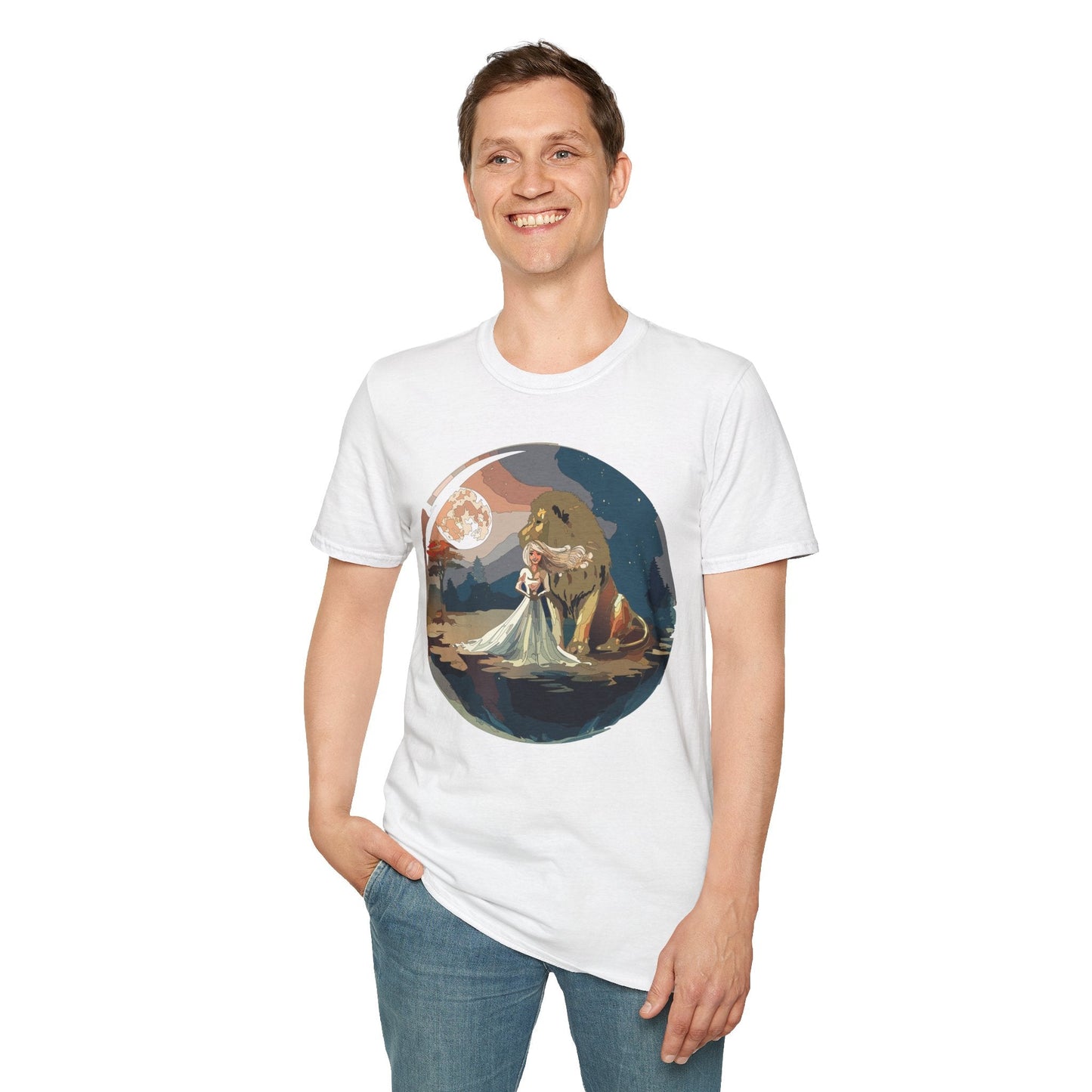Womens Graphic T Shirt Art Design Unisex Softstyle 64000 Gildan Short Sleeve Tee