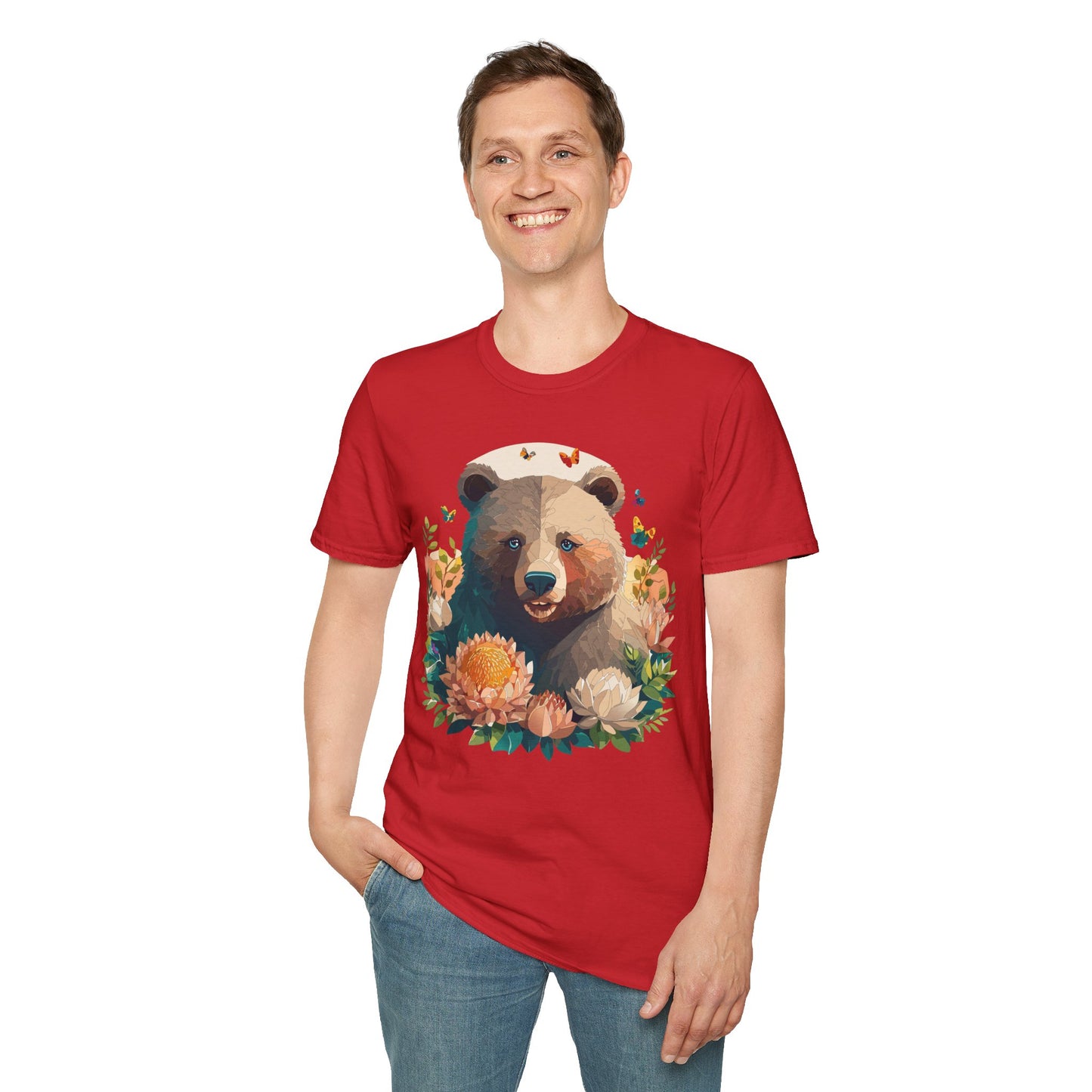 Bear T-Shirt, Teddy Bear T Shirt, Shirt with Bear, Shirt with Animal - 2