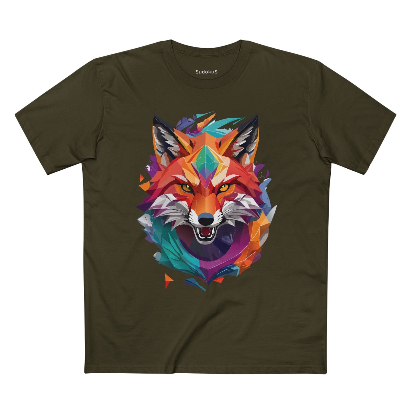 Fox Graphic Unisex 100 Cotton Staple Tee with Animal Design Artwork 25