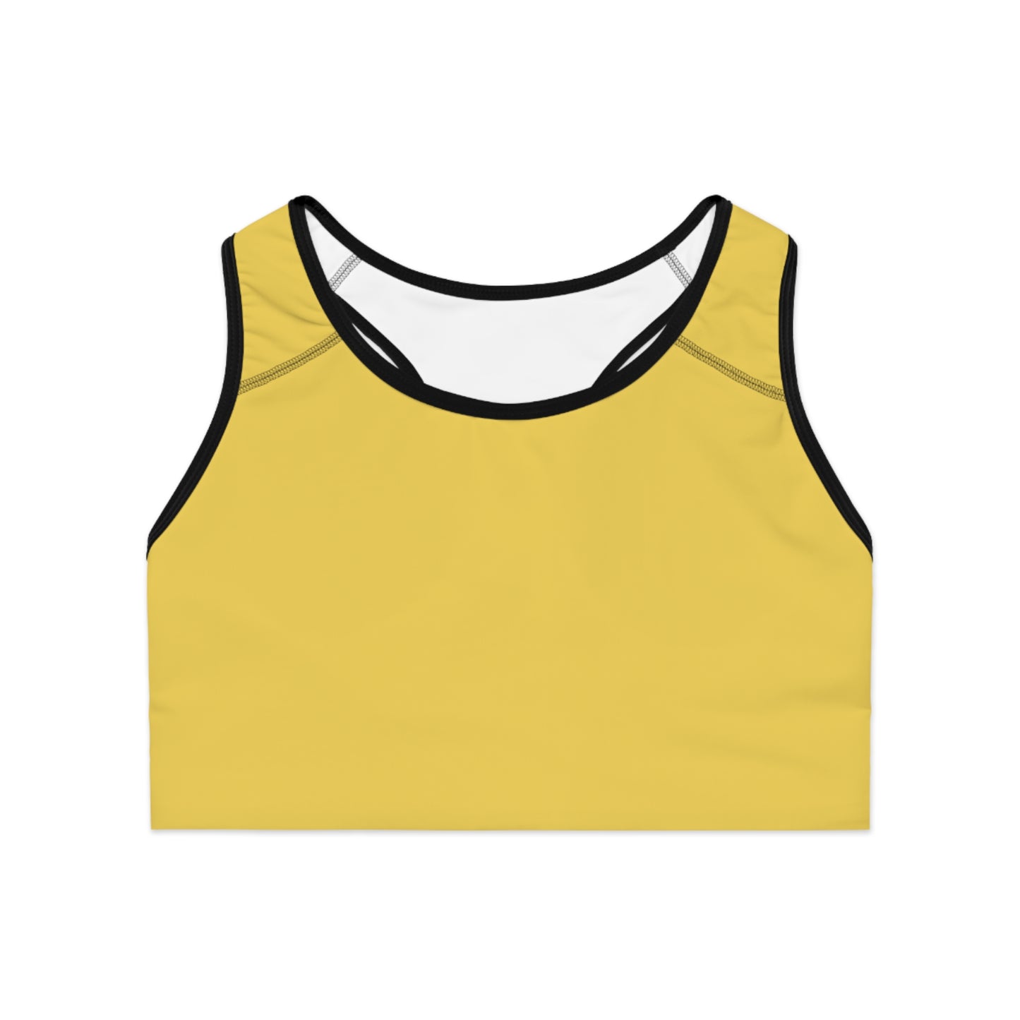 Yellow Color Sports Bra, Yellow Sports Bra 3