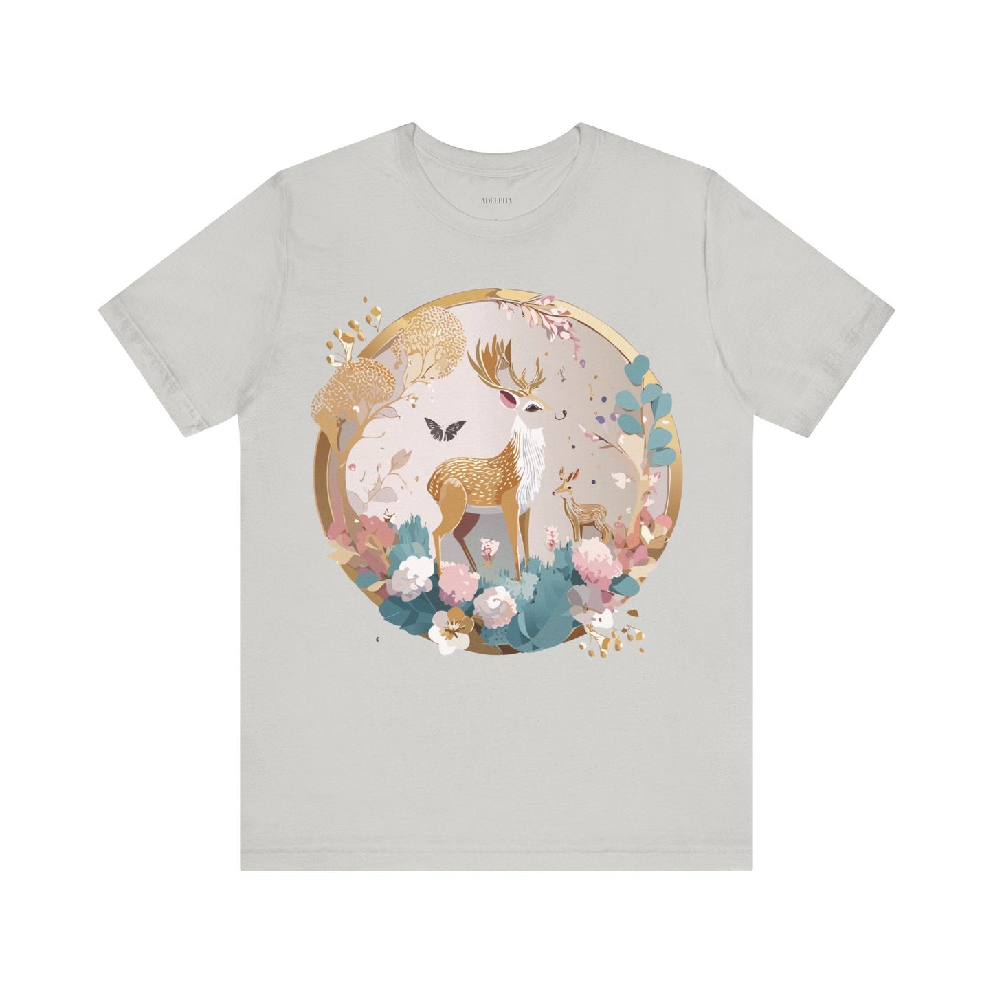 Medallion Graphic Unisex 100 Cotton Vintage Animal Medal Artwork Tee 13