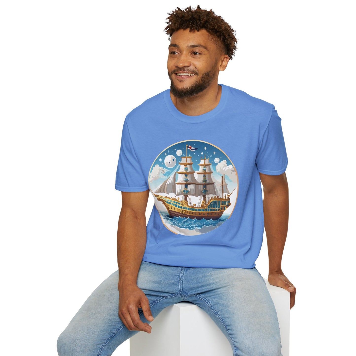 Ship T Shirts Frigate T Shirts Vessel Tee Shirt Unisex Softstyle 100 Percent Ring Spun Cotton Tee