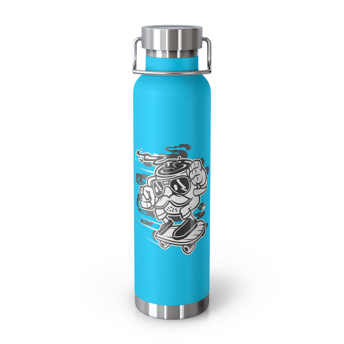 22oz Copper Insulated Water Bottle with Cartoon Design - CV101