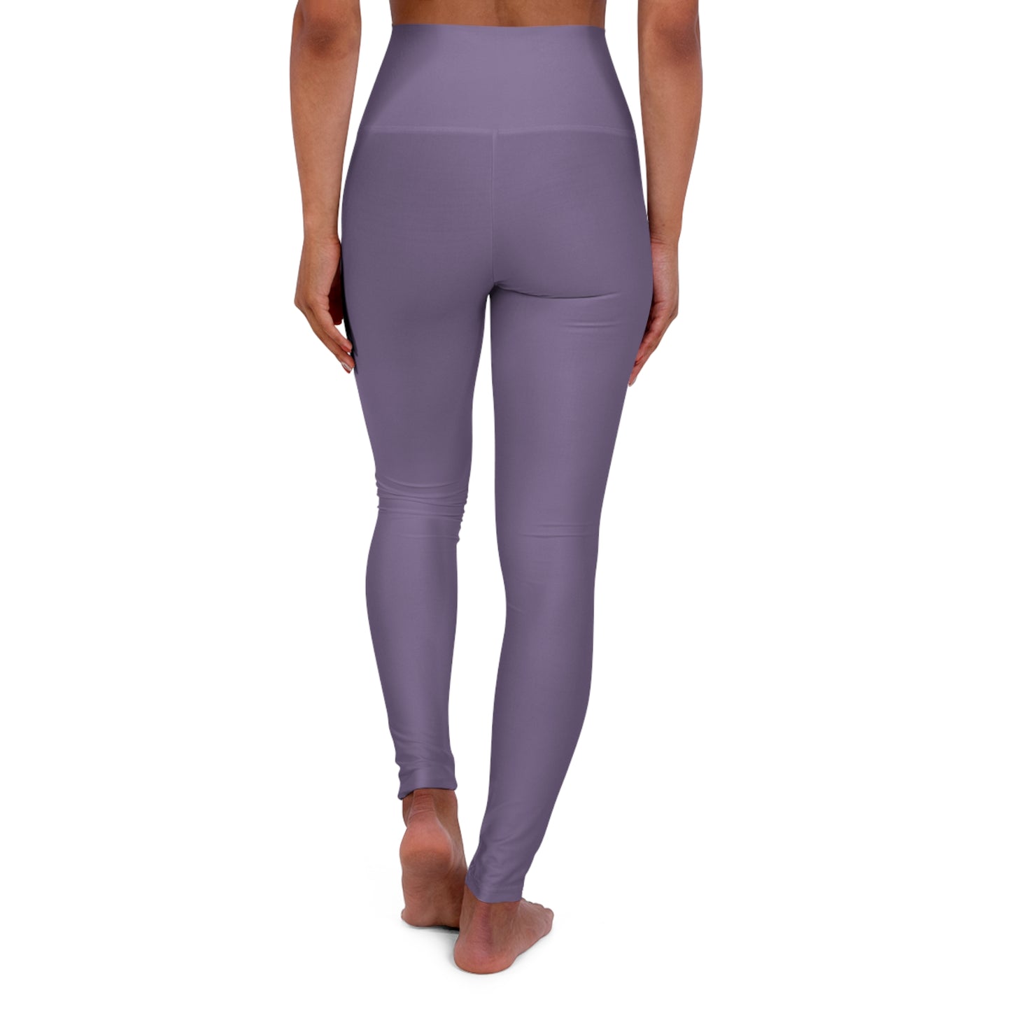 Dirty Purple Color High-Waist Yoga Leggings Women's Seamless Poly-Span Stretchy Pants XS-2XL