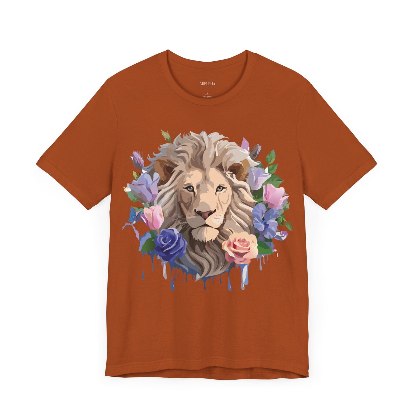 Lion Graphic Unisex 100 Cotton Vintage Animal Artwork Tee 4