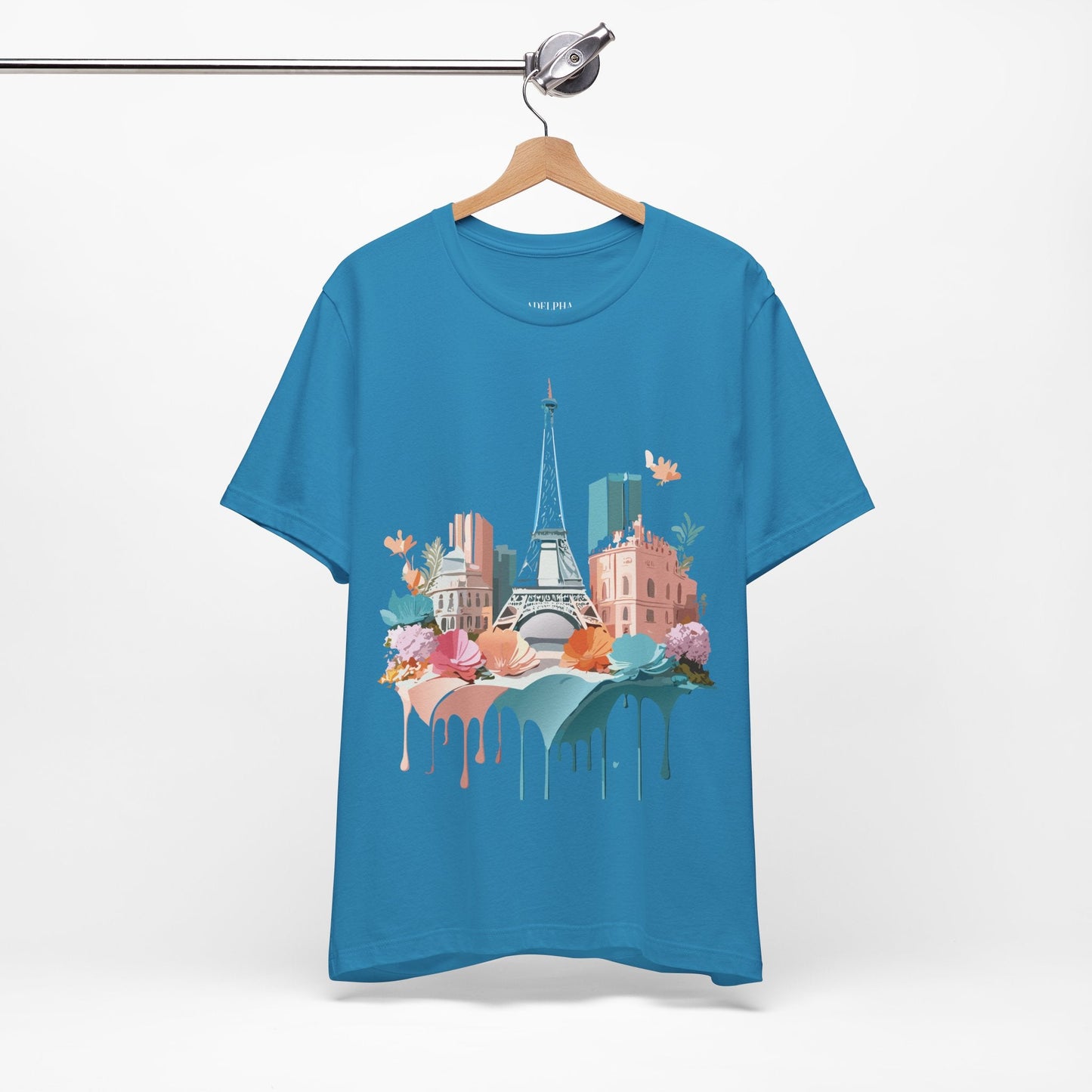 Paris Tourist Unisex Graphic Tee With Vintage Inspired Artwork By Collection