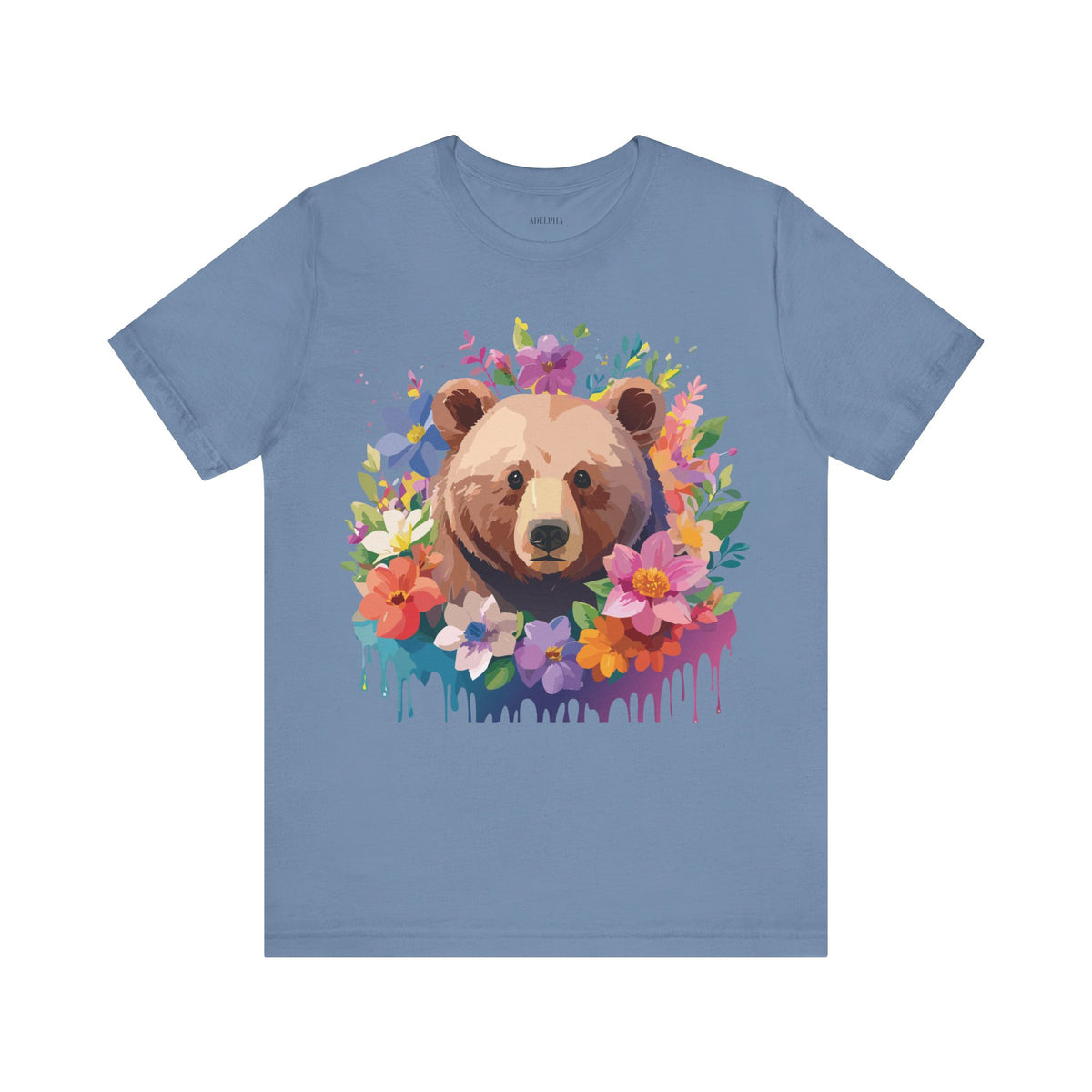 Bear Graphic Design Tee Bella+Canvas Unisex 100 Cotton Tee Shirt a119