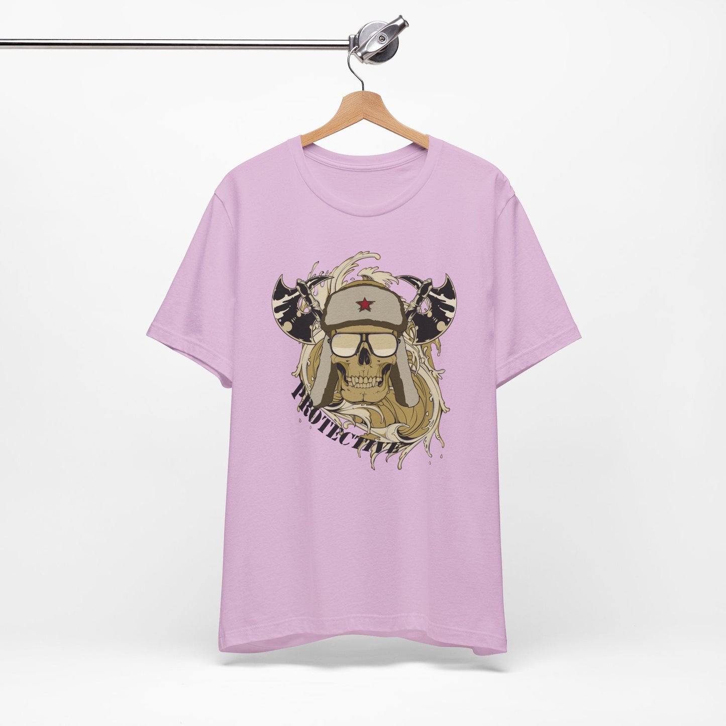 Viking Skull Graphic with Horned Helmet T-Shirt Captain Design Tee Art-41