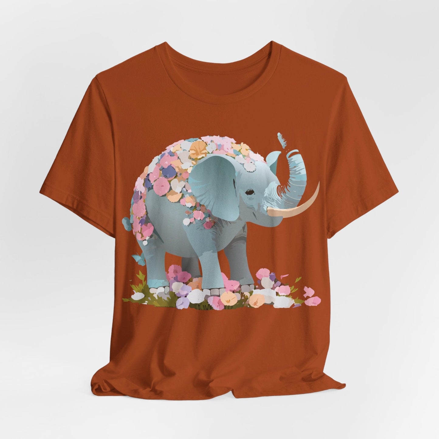 Elephant Graphic T Shirt Unisex Vintage Inspired Art Tee By Adelpha Short Sleeve