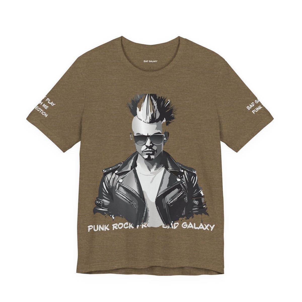 Punk Rock Graphic Unisex Cotton Bella+Canvas Tee with Art Design b39