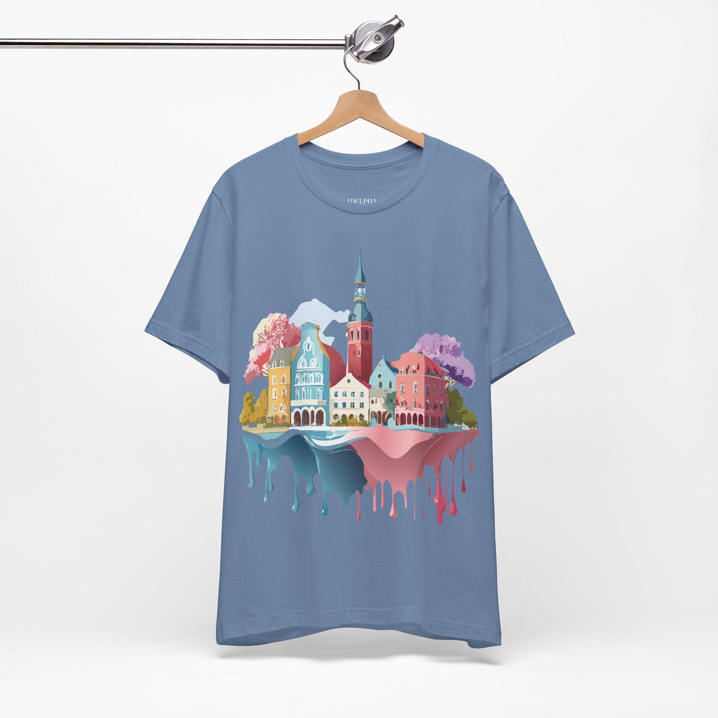 Germany Graphic Tee for Unisex Short Sleeve Shirt by Adelpha Art Design Vintage Inspired