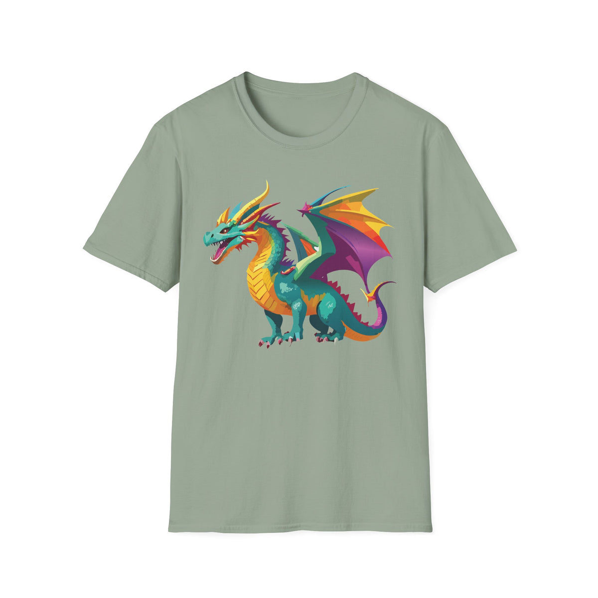 Dragon Graphic Tee Gildan Unisex 100 Cotton Tee Shirt with Animals m15